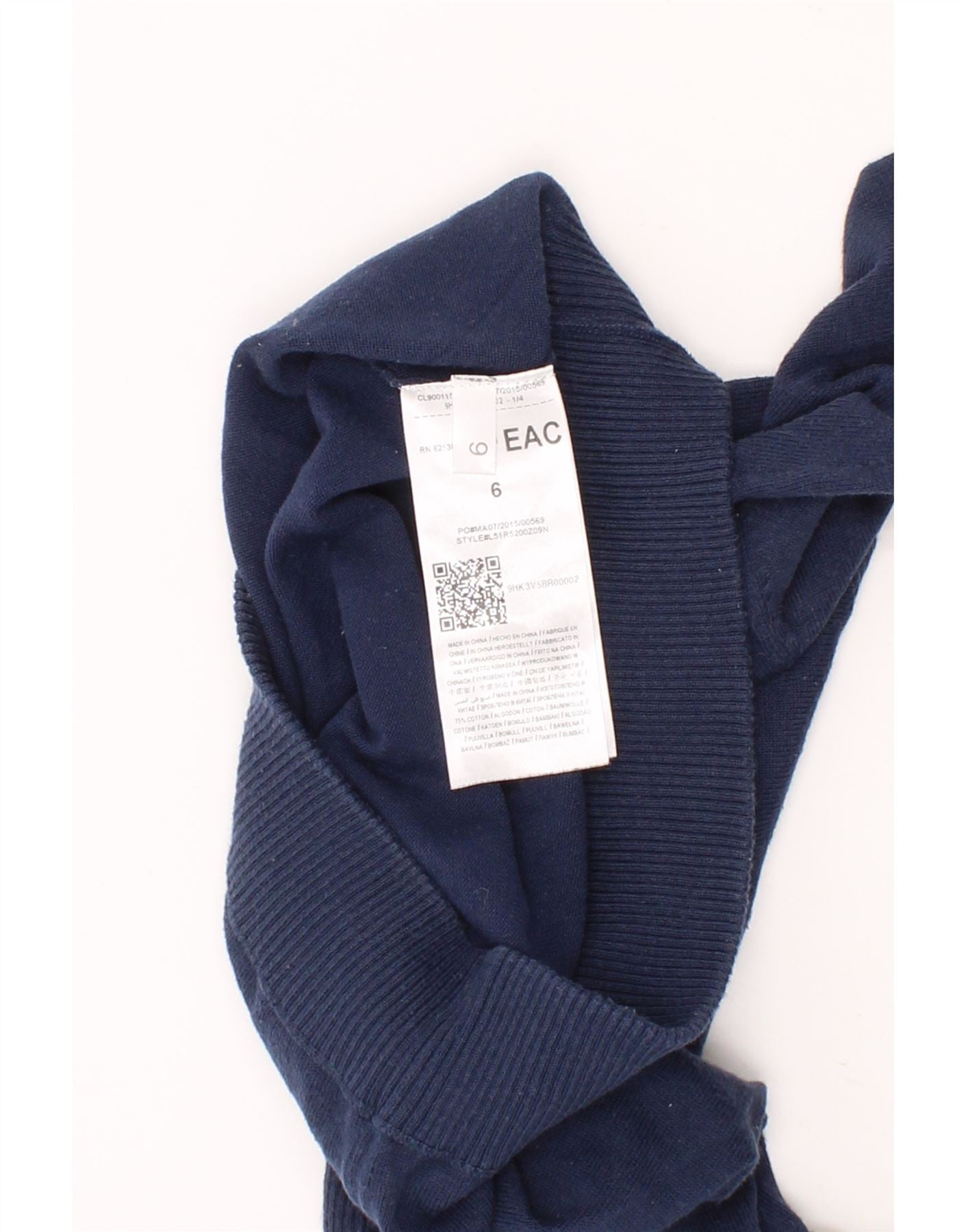 GUESS Boys Crew Neck Jumper Sweater 5-6 Years Navy Blue Cotton Vintage Guess and Second-Hand Guess from Messina Hembry