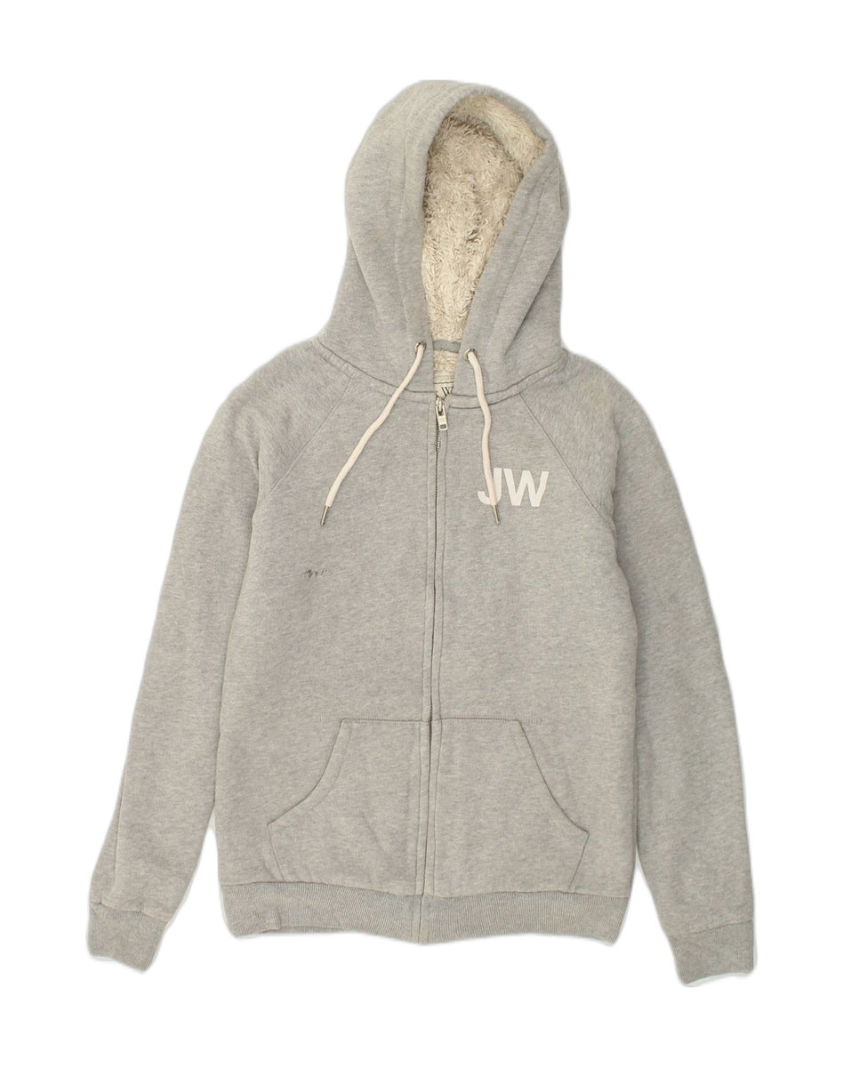 Jack wills grey zip up hoodie online