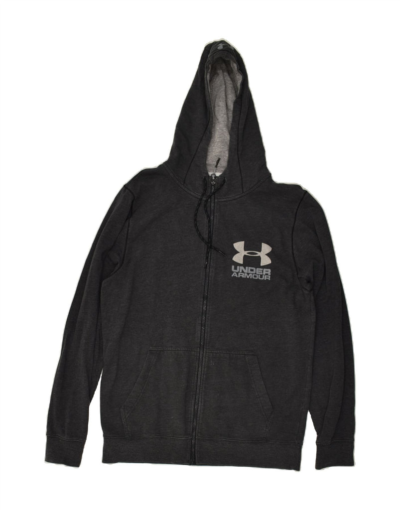 UNDER ARMOUR Mens Graphic Zip Hoodie Sweater Large Black | Vintage Under Armour | Thrift | Second-Hand Under Armour | Used Clothing | Messina Hembry 