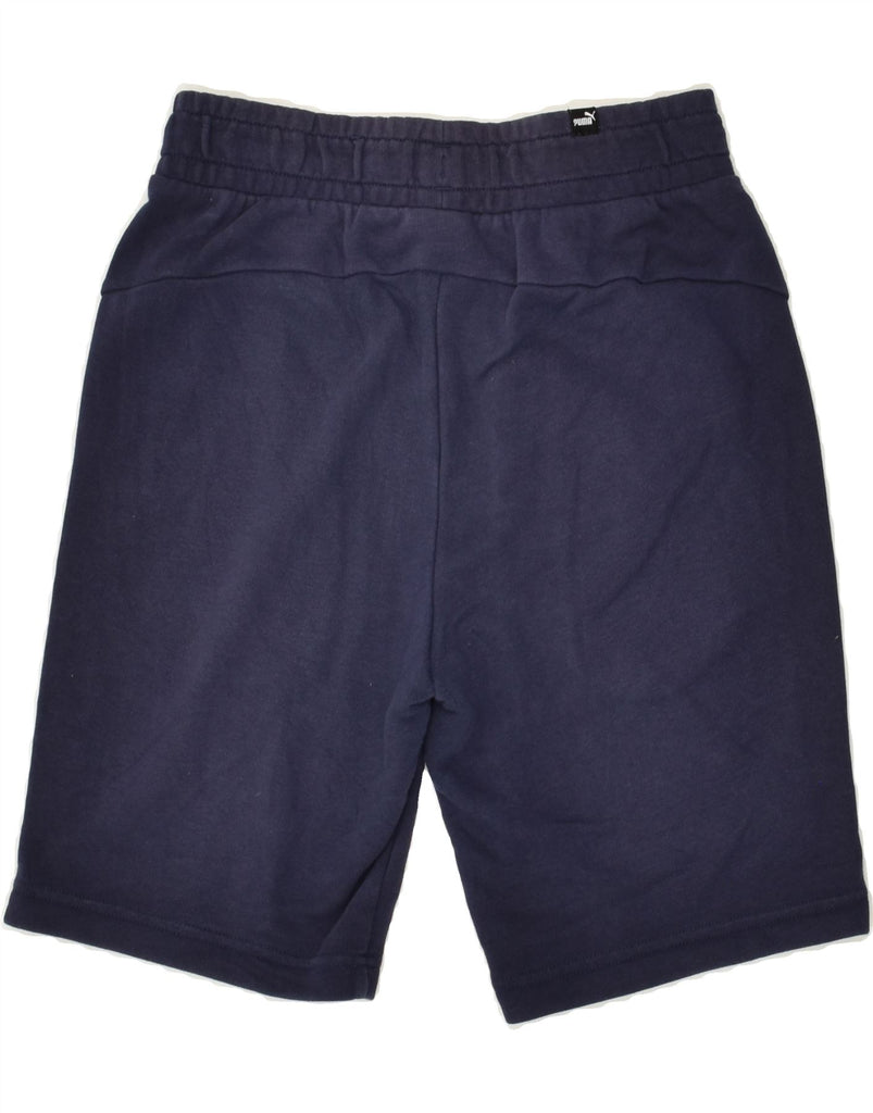 PUMA Mens Sport Shorts Small Navy Blue Cotton | Vintage Puma | Thrift | Second-Hand Puma | Used Clothing | Messina Hembry 