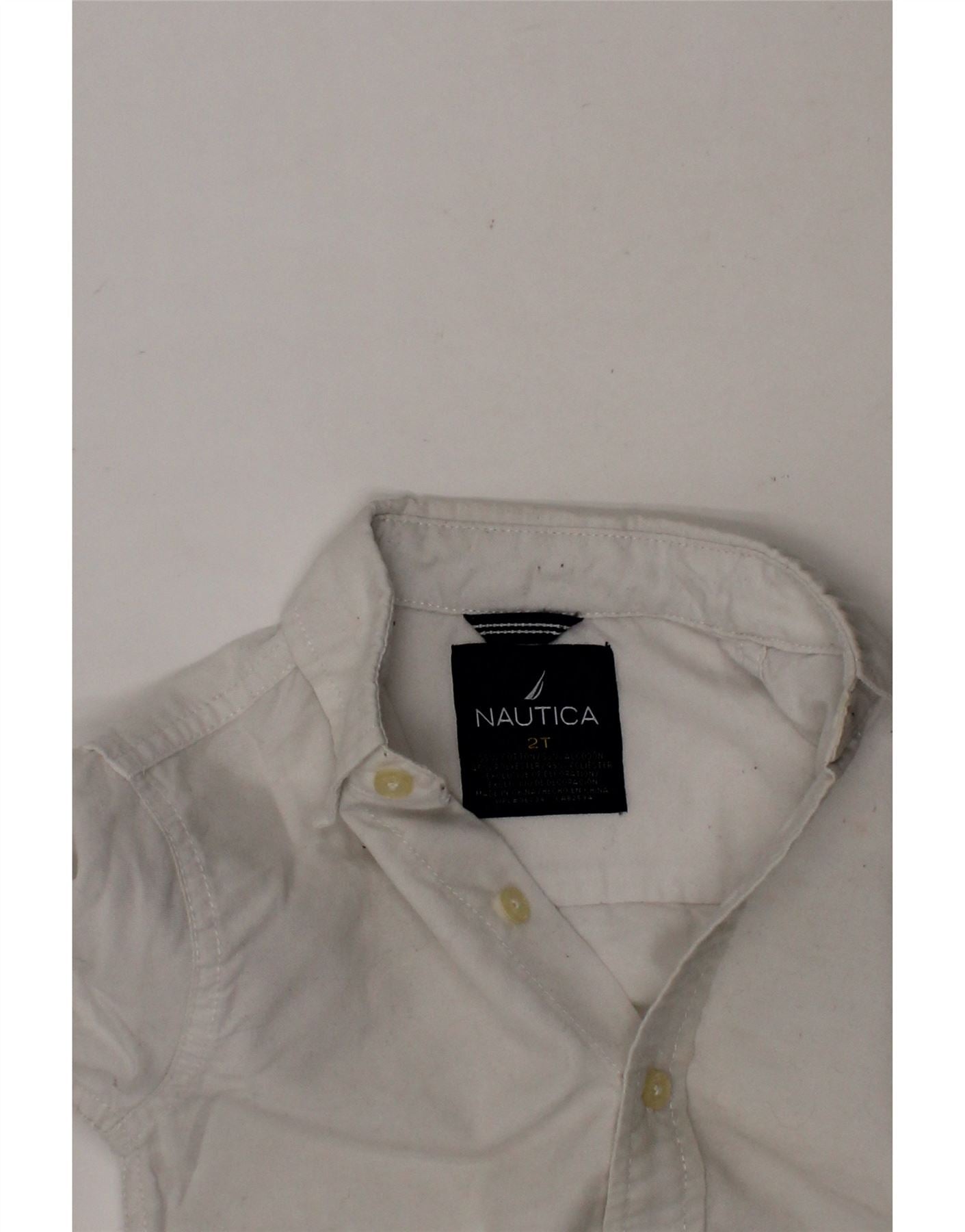 NAUTICA Baby Boys Shirt 18-24 Months White Cotton Vintage Nautica and Second-Hand Nautica from Messina Hembry