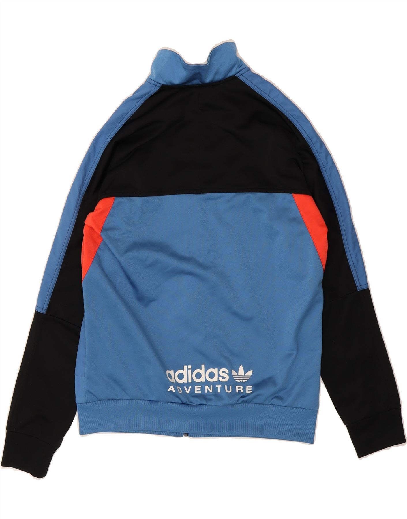 ADIDAS Boys Primegreen Tracksuit Top Jacket 13-14 Years Blue Colourblock Vintage Adidas and Second-Hand Adidas from Messina Hembry
