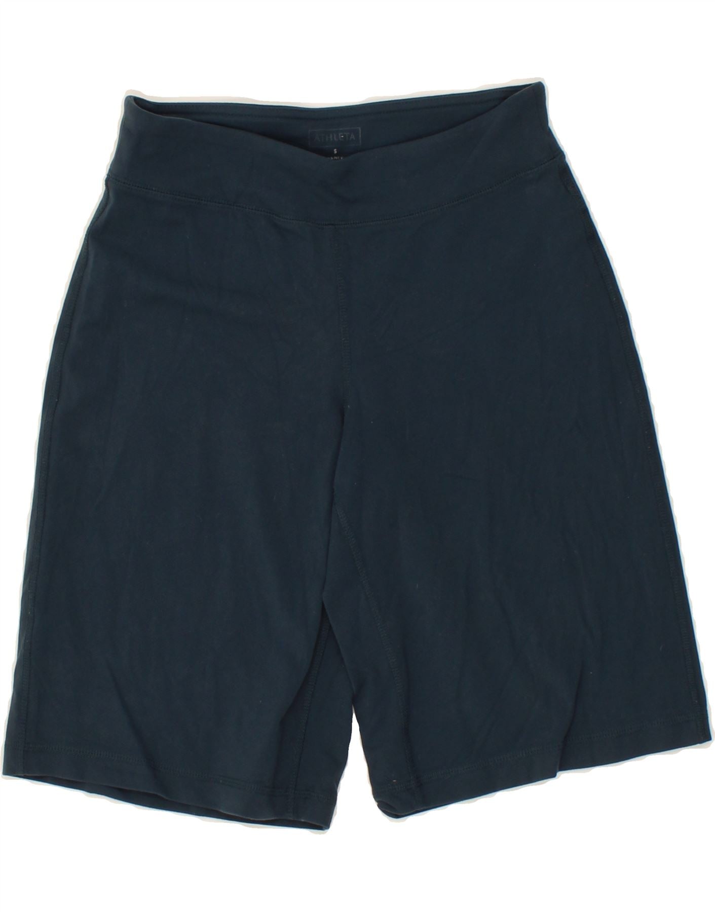 ATHLETA Womens Sport Shorts UK 8 Small Navy Blue Nylon Vintage Athleta and Second-Hand Athleta from Messina Hembry