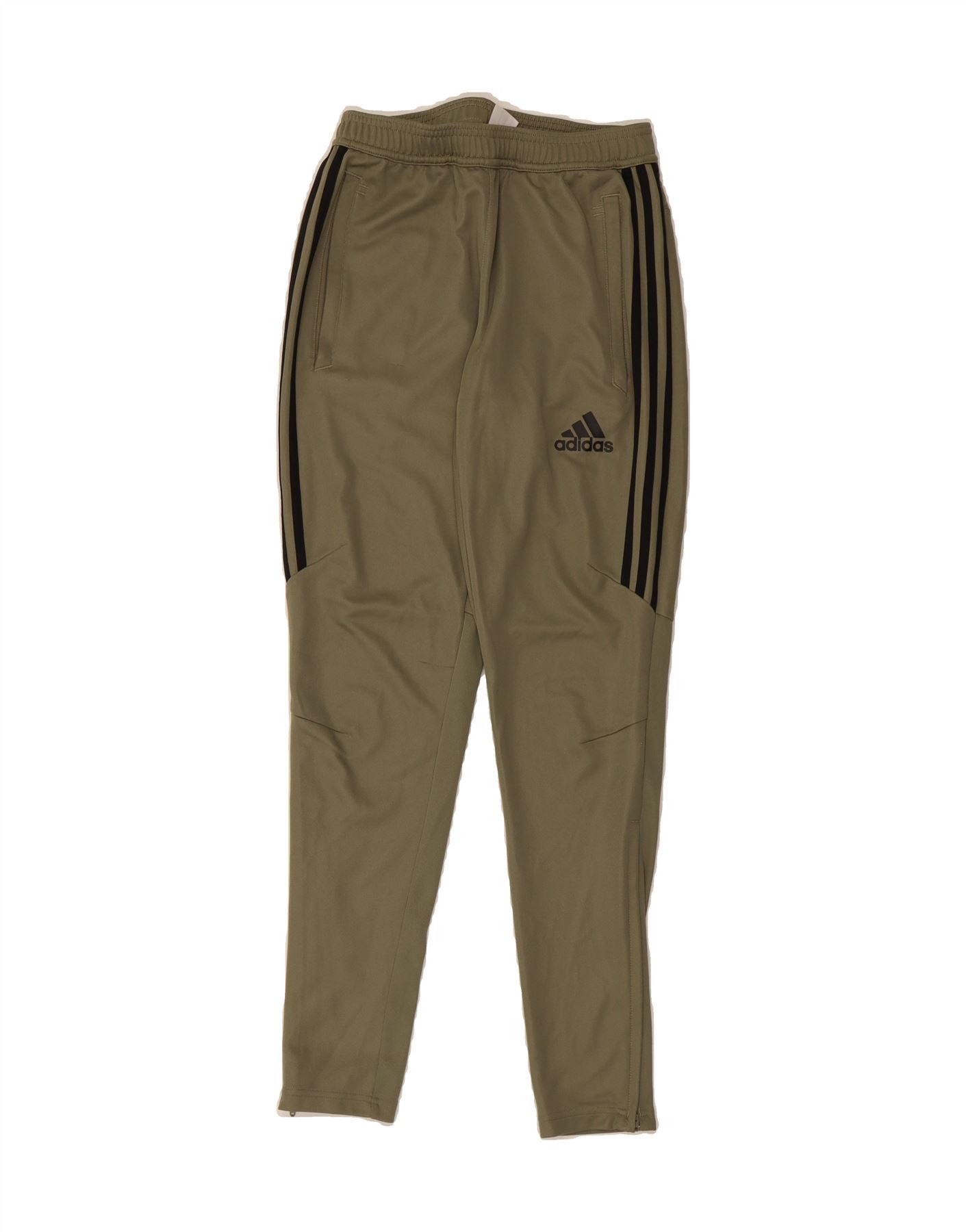 ADIDAS Mens Tracksuit Trousers Small Khaki Polyester Vintage Adidas and Second-Hand Adidas from Messina Hembry