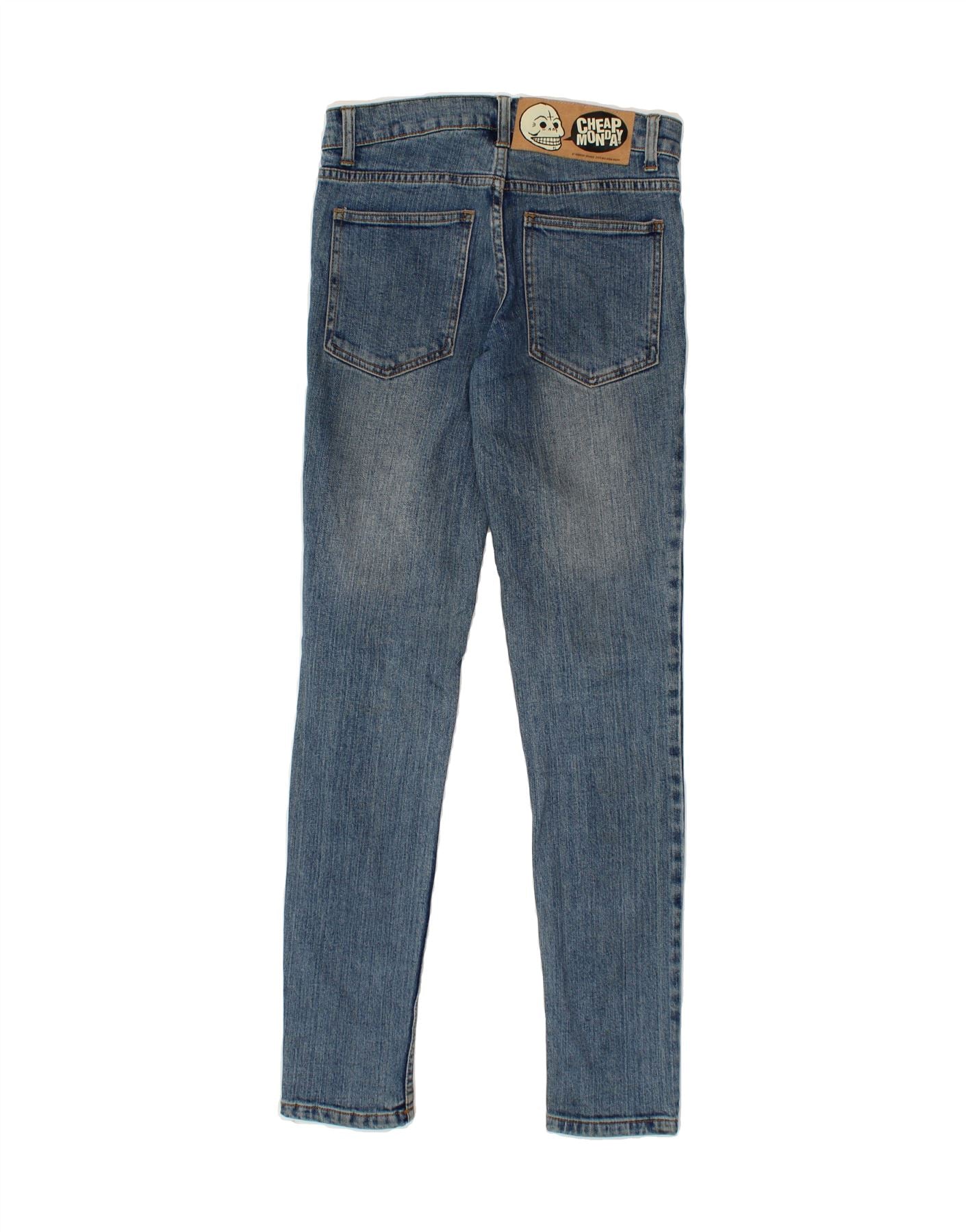 CHEAP MONDAY Womens Skinny Jeans W28 L32 Blue Cotton Vintage Cheap Monday and Second-Hand Cheap Monday from Messina Hembry