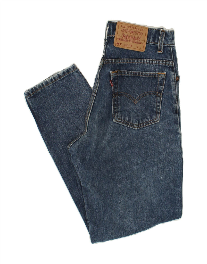 LEVI'S Womens 551 Tapered Jeans UK 10 Small W27 L28 Blue | Vintage Levi's | Thrift | Second-Hand Levi's | Used Clothing | Messina Hembry 