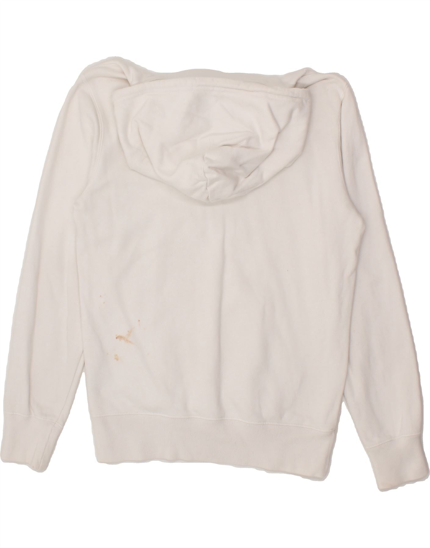 CHAMPION Womens Graphic Hoodie Jumper UK 10 Small White Cotton Vintage Champion and Second-Hand Champion from Messina Hembry
