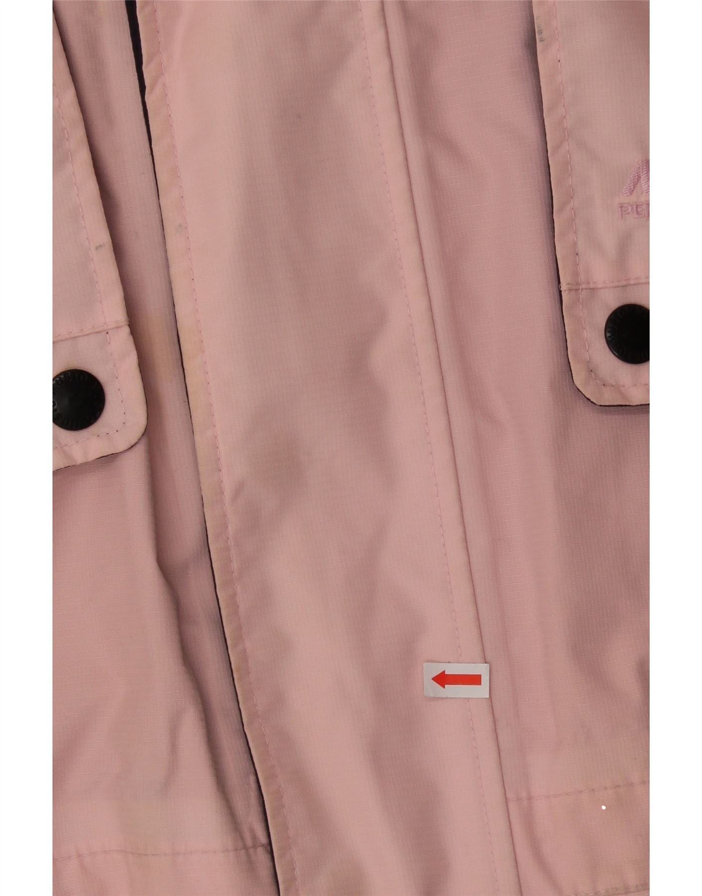 MUSTO Mens Hooded Windbreaker Jacket UK 40 Large Pink Nylon Vintage Musto and Second-Hand Musto from Messina Hembry