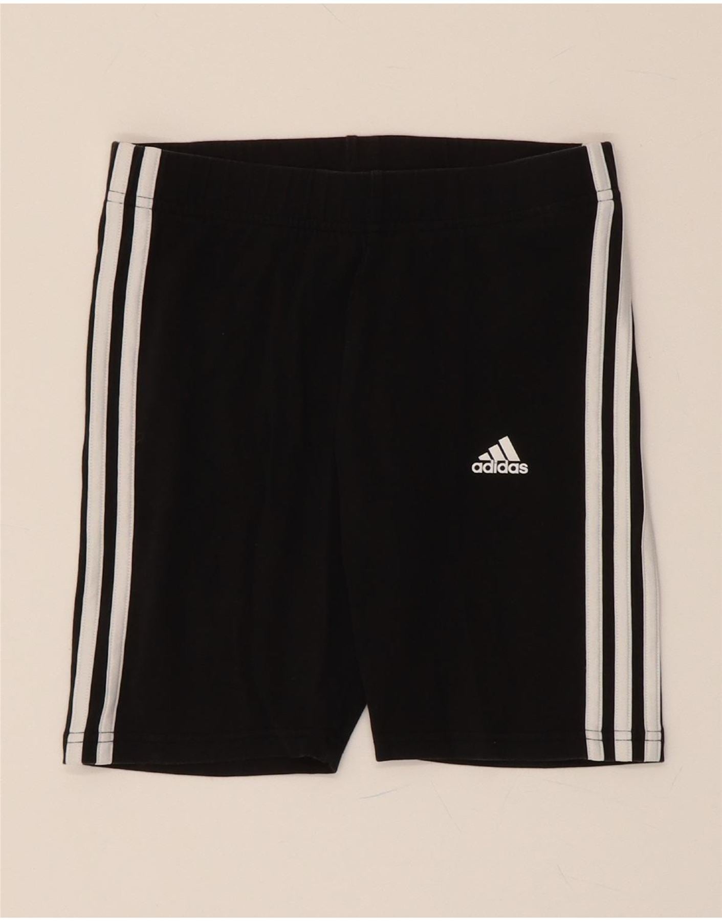 ADIDAS Womens Sport Shorts UK 8/10 Small  Black Cotton Vintage Adidas and Second-Hand Adidas from Messina Hembry