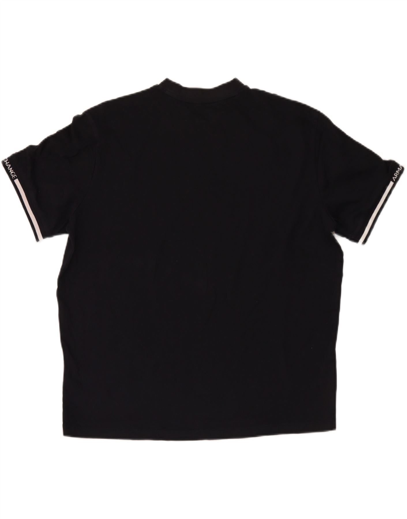ARMANI EXCHANGE Mens T-Shirt Top Large Black Cotton Vintage Armani Exchange and Second-Hand Armani Exchange from Messina Hembry