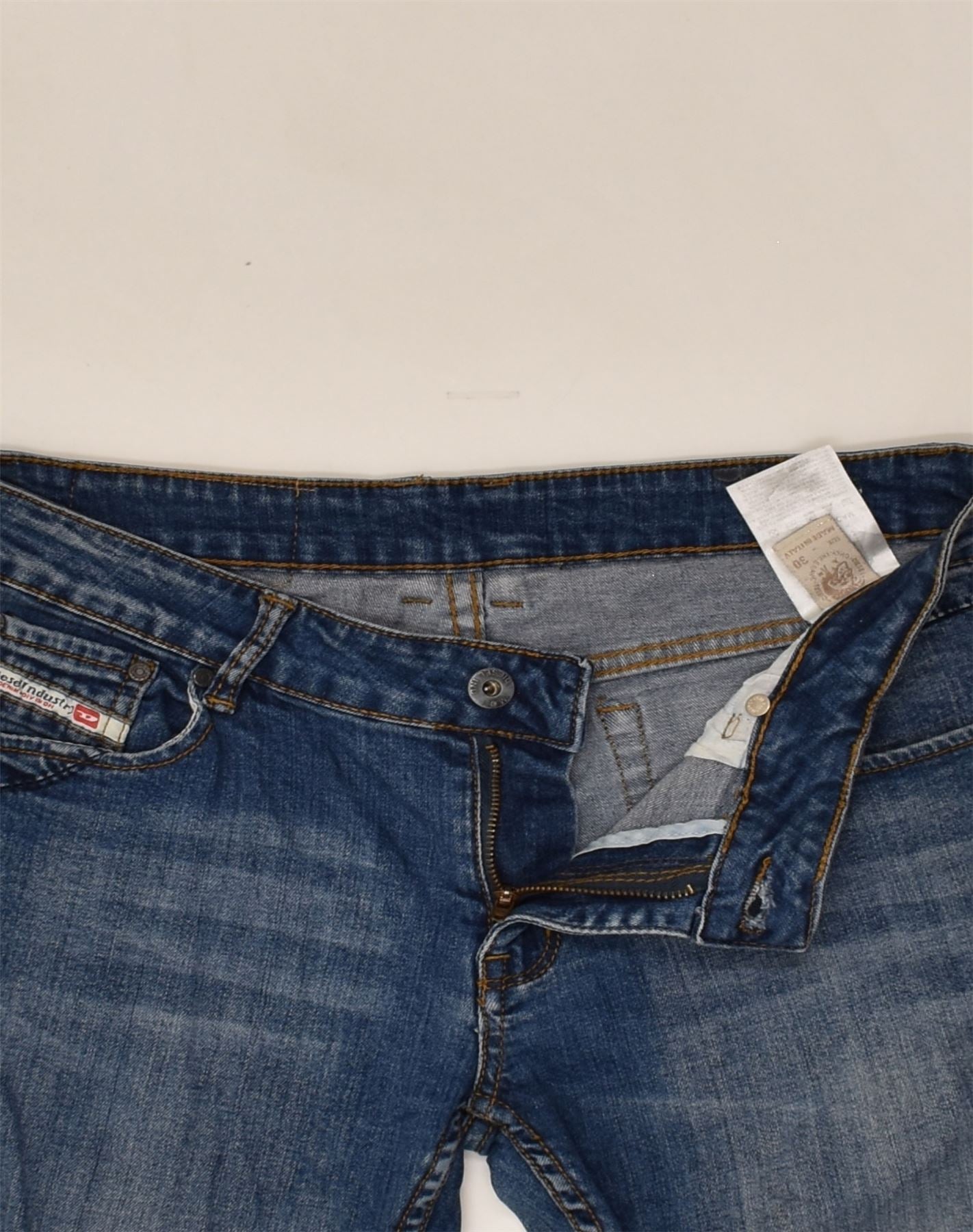 DIESEL Womens Slim Jeans W30 L32  Blue Cotton | Vintage Diesel | Thrift | Second-Hand Diesel | Used Clothing | Messina Hembry