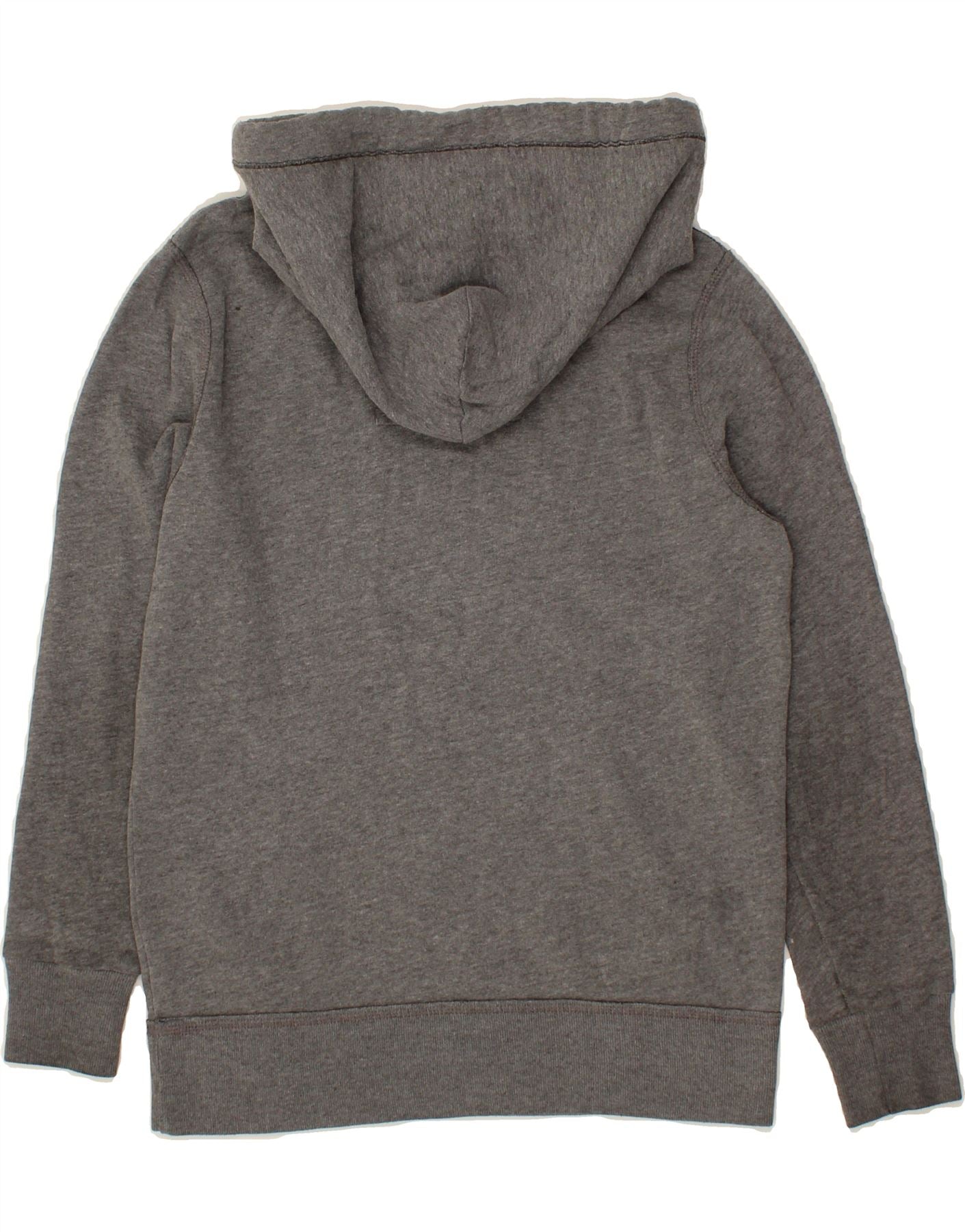 HOLLISTER Mens Graphic Hoodie Jumper Small Grey Cotton Vintage Hollister and Second-Hand Hollister from Messina Hembry