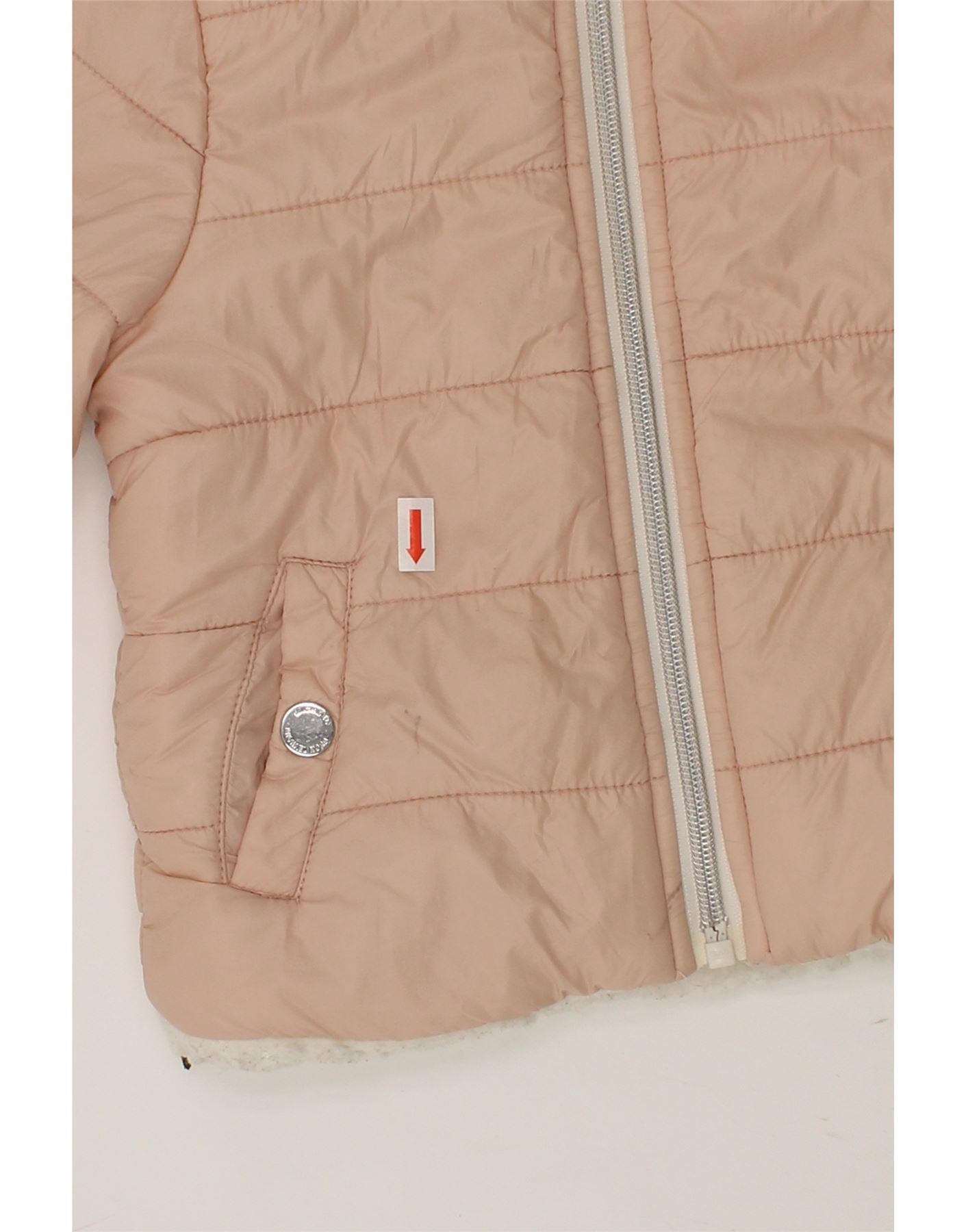MICHAEL KORS Baby Girls Hooded Padded Jacket 12-18 Months Pink Nylon Vintage Michael Kors and Second-Hand Michael Kors from Messina Hembry