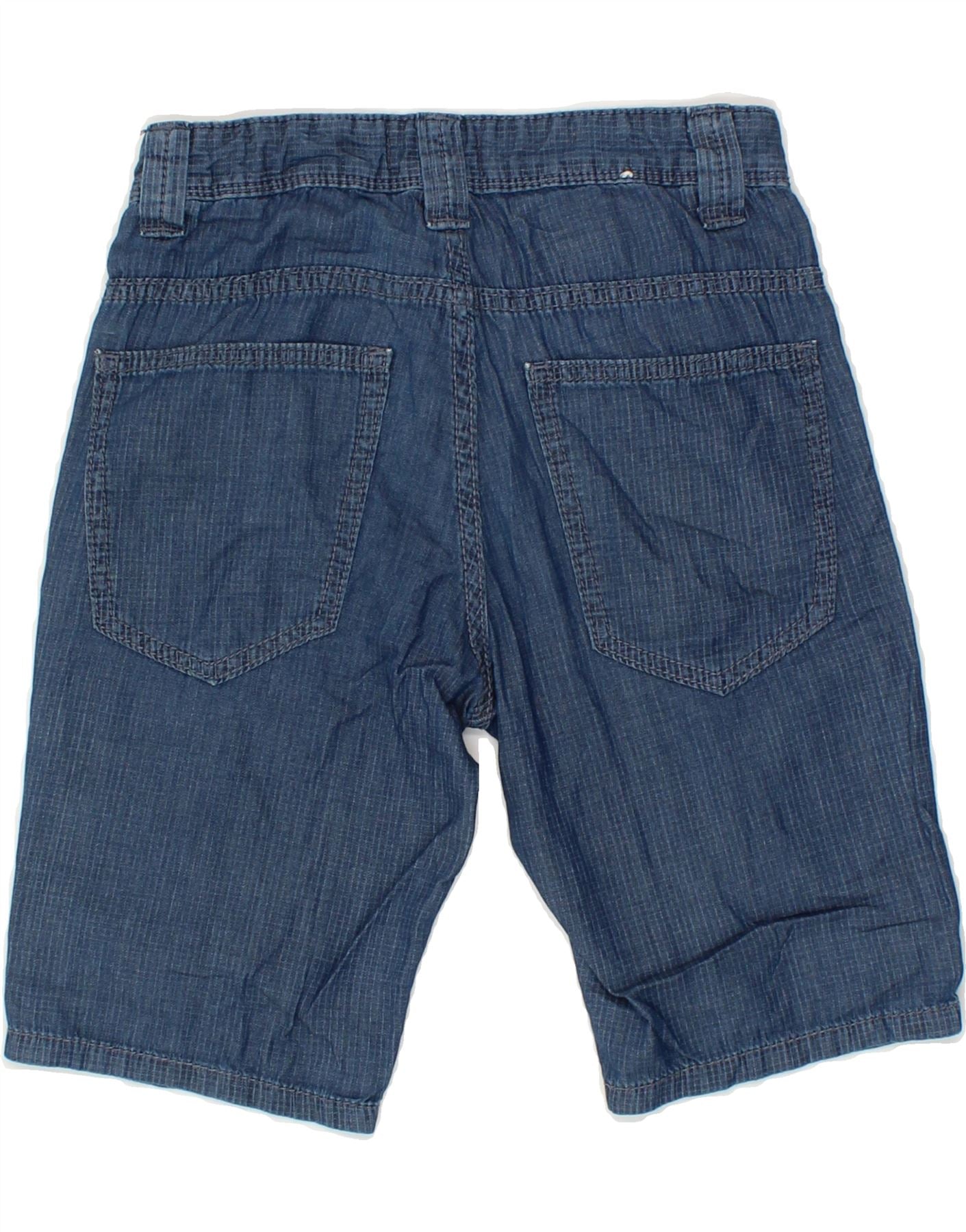 BENETTON Boys Casual Shorts 7-8 Years Medium W24 Blue Cotton Vintage Benetton and Second-Hand Benetton from Messina Hembry
