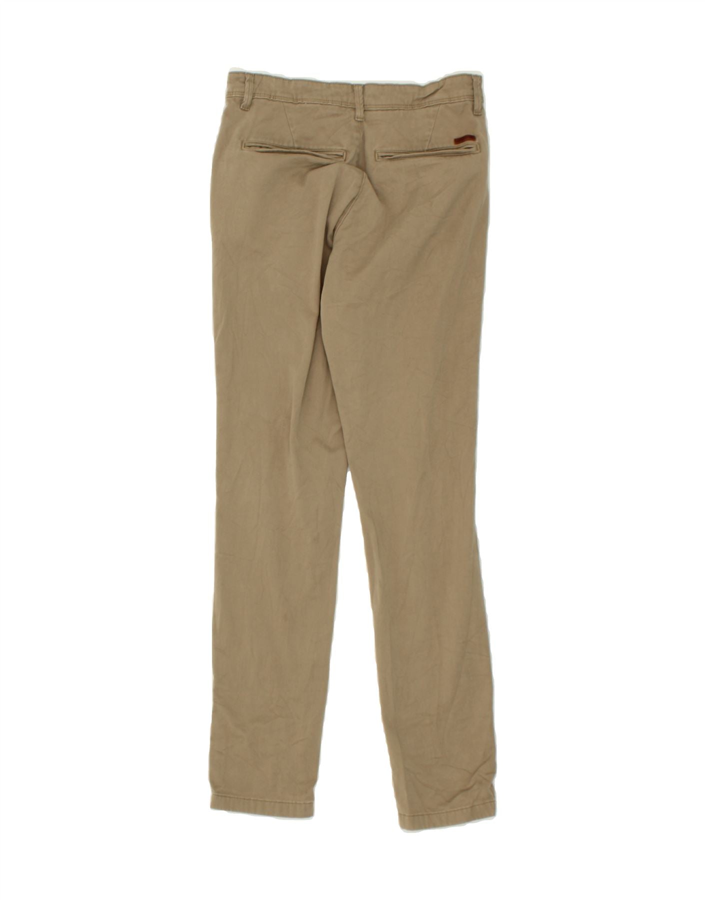 JACK & JONES Mens Marco Slim Fit Chino Trousers W28 L32 Beige Cotton Vintage Jack & Jones and Second-Hand Jack & Jones from Messina Hembry