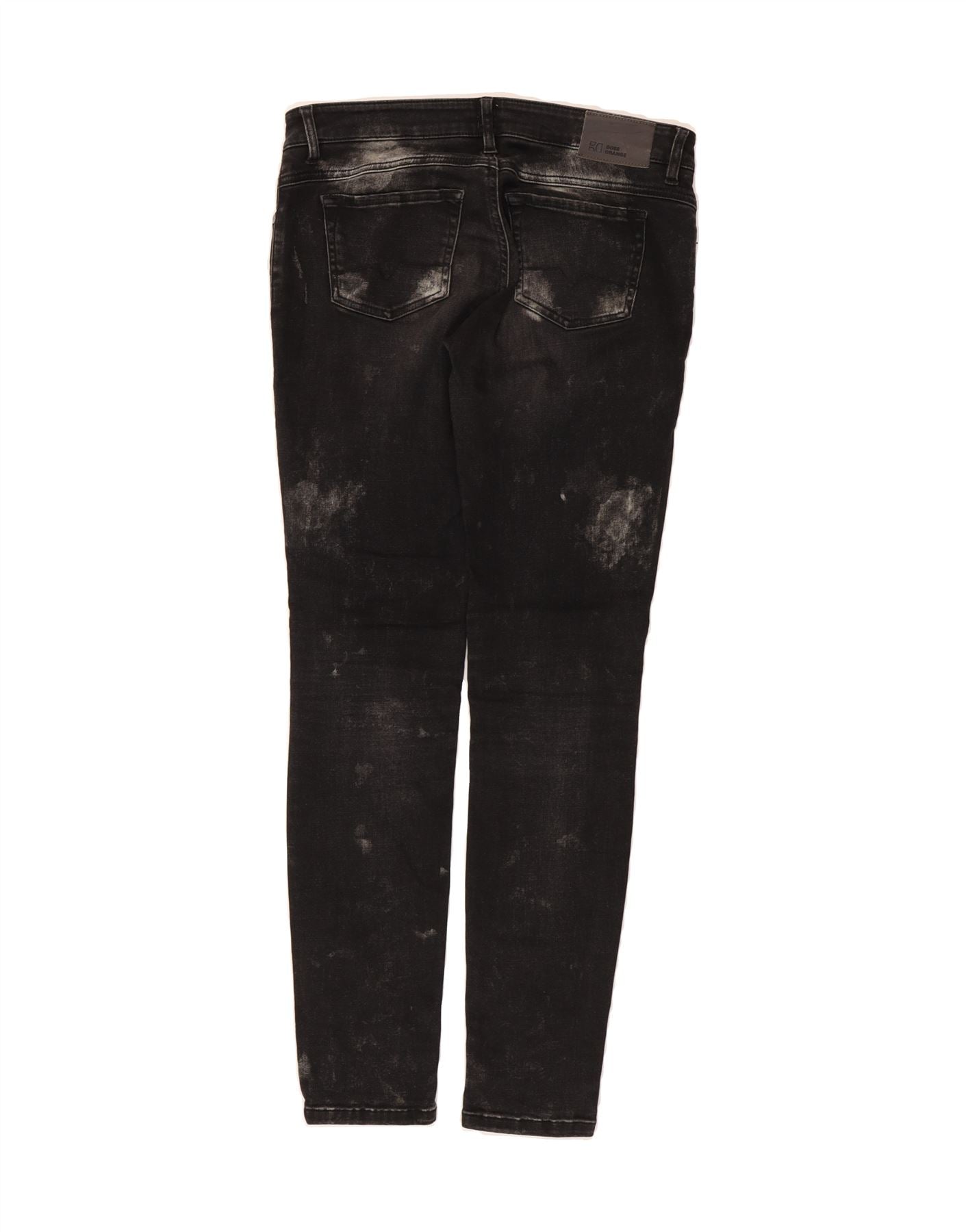 HUGO BOSS Womens Slim Jeans W30 L34 Black Cotton Vintage Hugo Boss and Second-Hand Hugo Boss from Messina Hembry