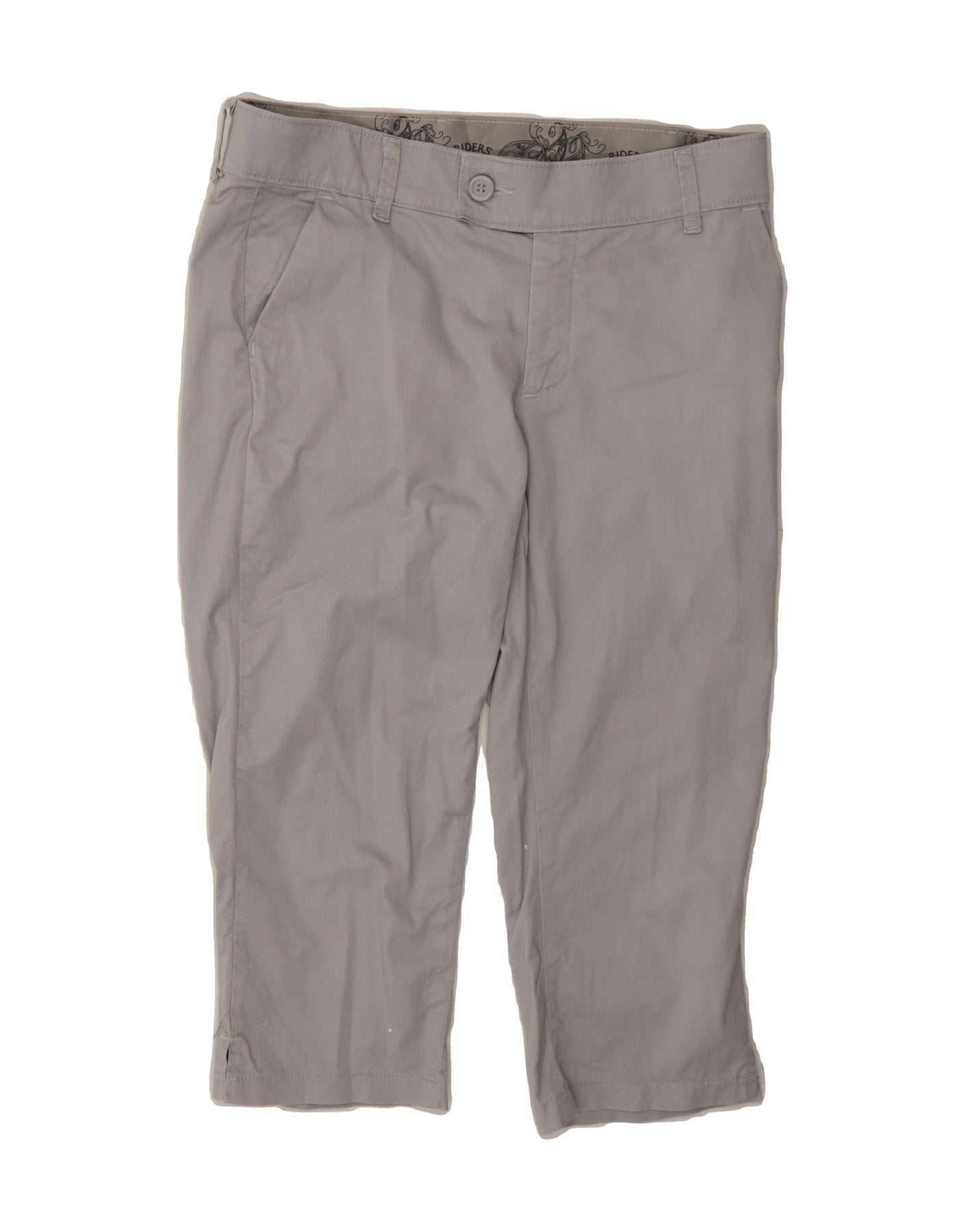 LEE Womens Tapered Capri Trousers W33 L20 Grey Vintage Lee and Second-Hand Lee from Messina Hembry