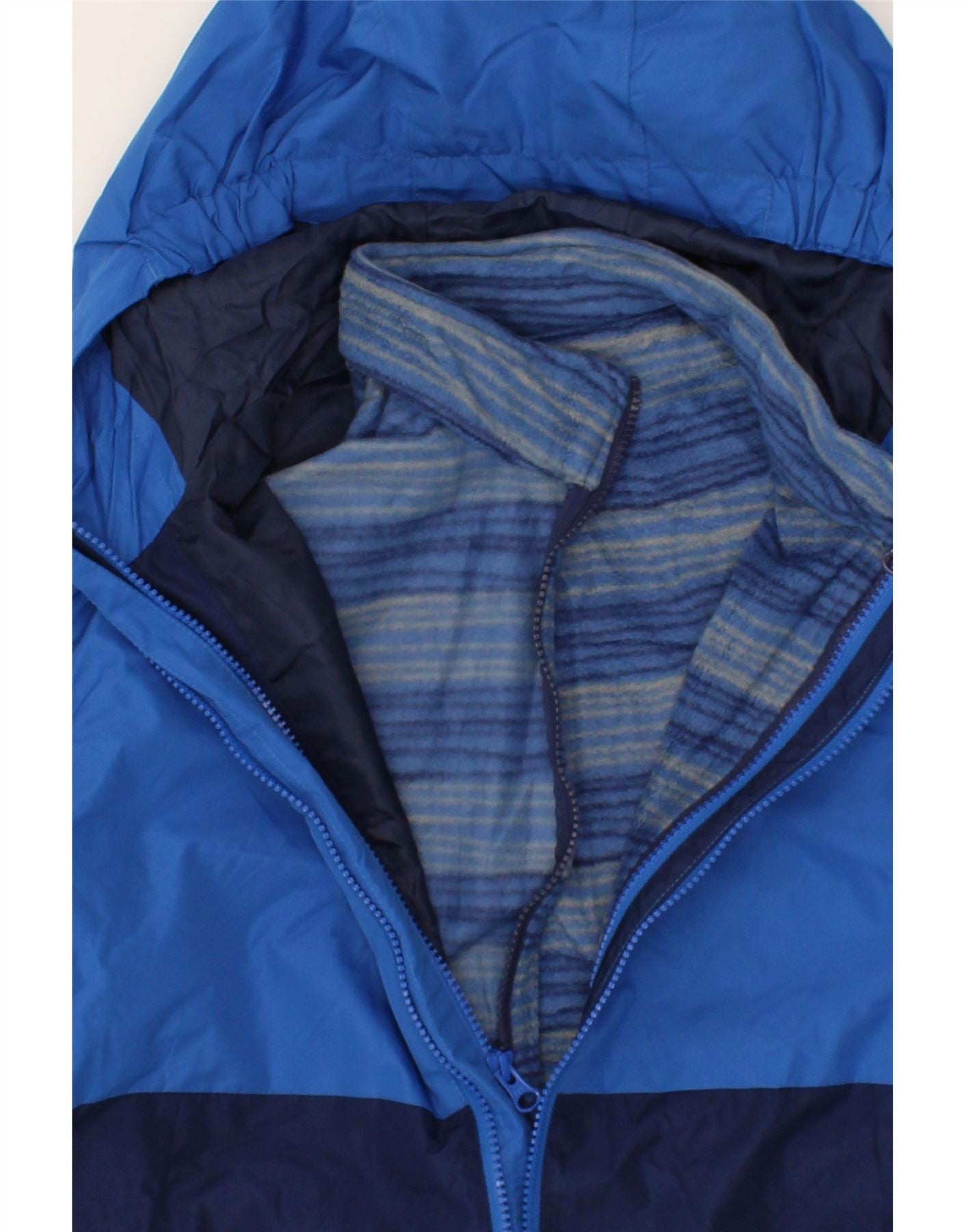 EDDIE BAUER Boys Hooded Rain Jacket 14-15 Years Large Navy Blue Vintage Eddie Bauer and Second-Hand Eddie Bauer from Messina Hembry