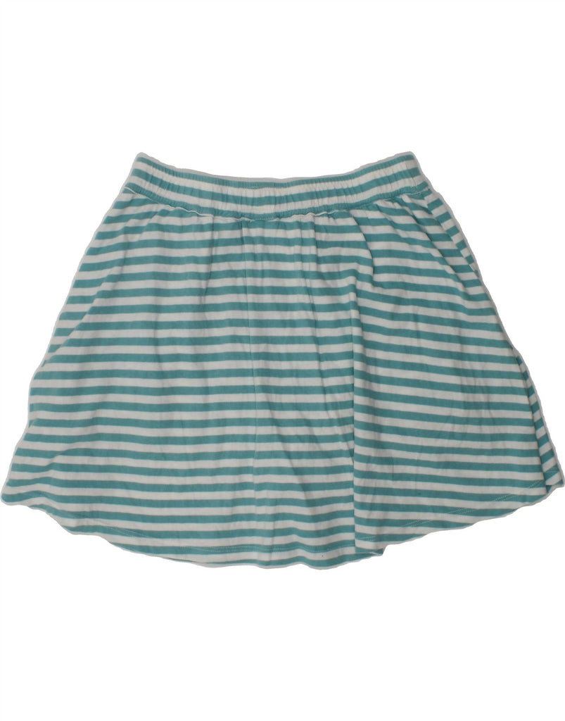 FAT FACE Girls A-Line Skirt 11-12 Years W24  Turquoise Striped Cotton | Vintage Fat Face | Thrift | Second-Hand Fat Face | Used Clothing | Messina Hembry 