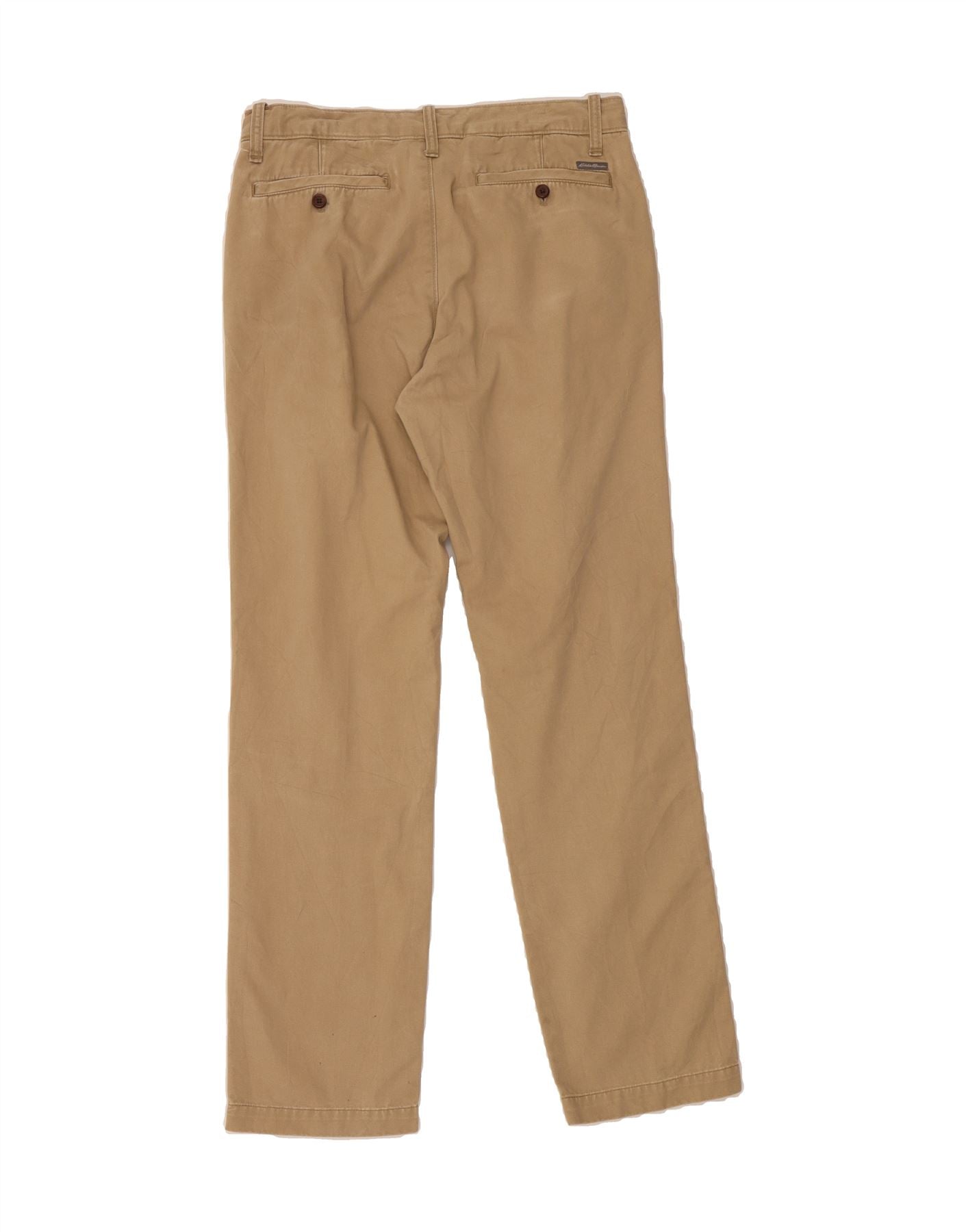 EDDIE BAUER Mens Straight Chino Trousers W32 L34 Beige Vintage Eddie Bauer and Second-Hand Eddie Bauer from Messina Hembry