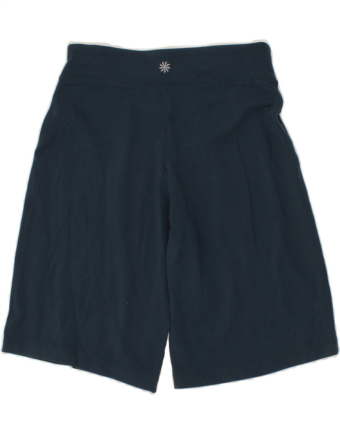 ATHLETA Womens Sport Shorts UK 8 Small Navy Blue Nylon Vintage Athleta and Second-Hand Athleta from Messina Hembry