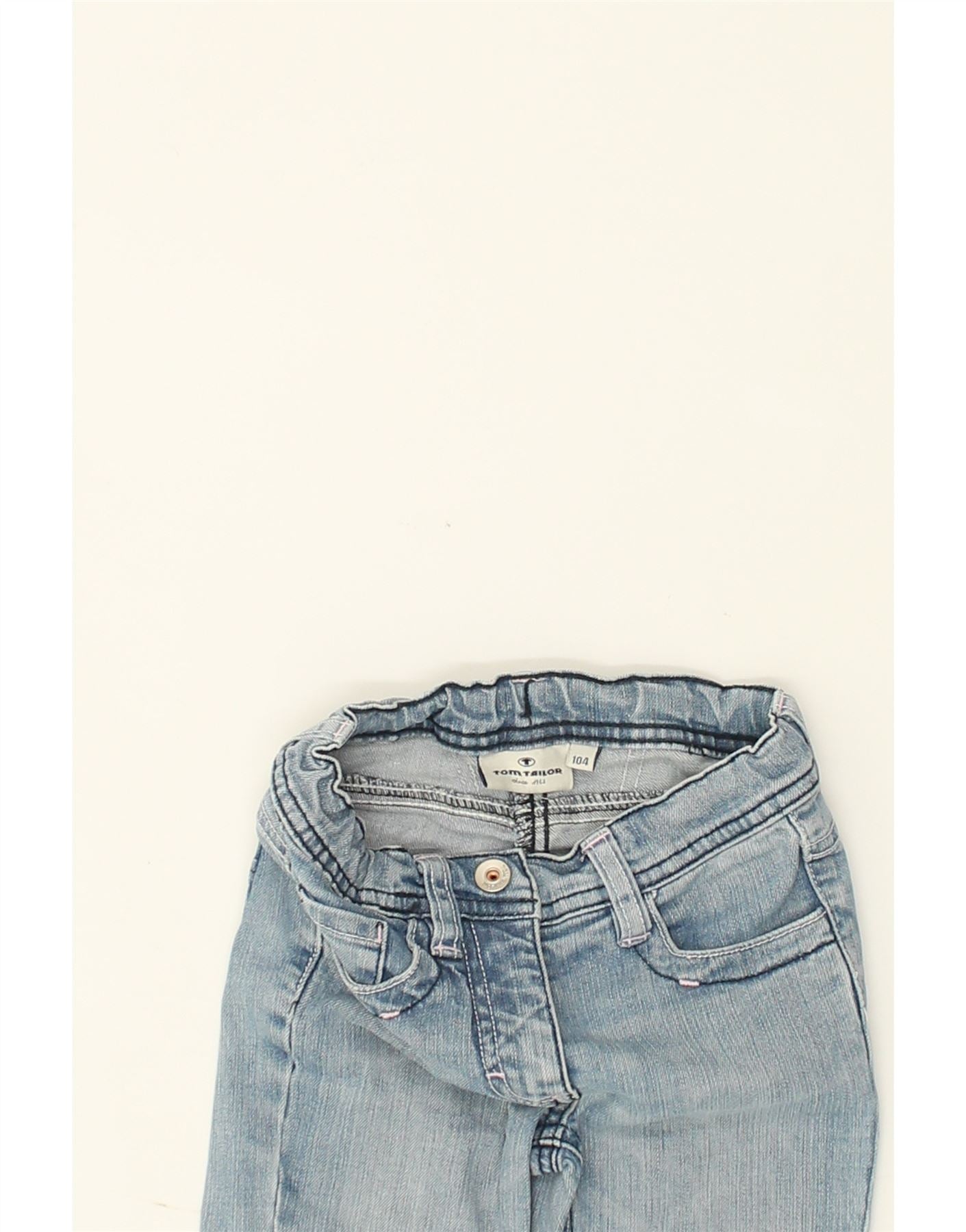 TOM TAILOR Girls Bootcut Jeans 3-4 Years W18 L16 Blue Cotton | Vintage Tom Tailor | Thrift | Second-Hand Tom Tailor | Used Clothing | Messina Hembry