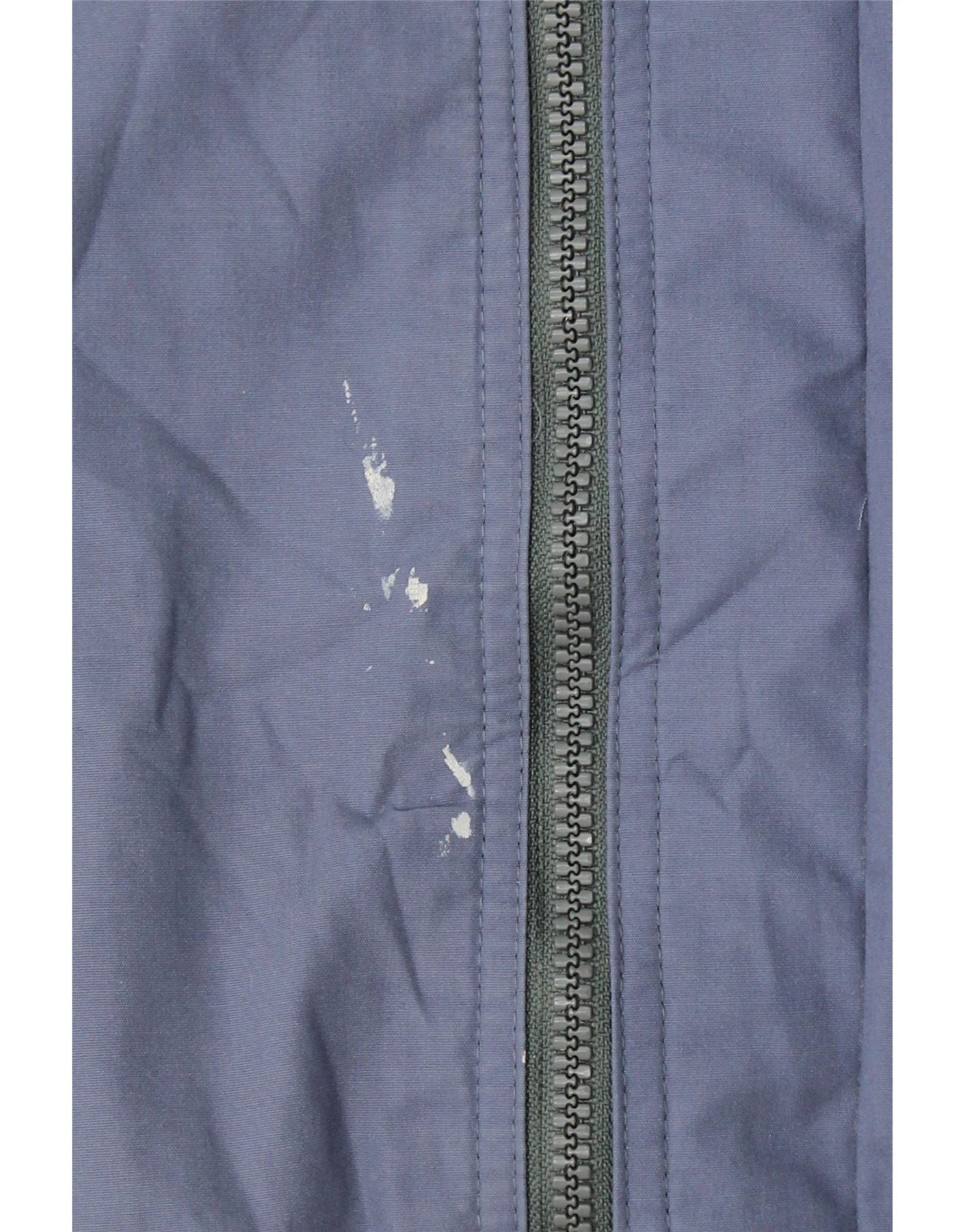 VINTAGE Mens Bomber Jacket UK 42 XL Blue Vintage Vintage and Second-Hand Vintage from Messina Hembry