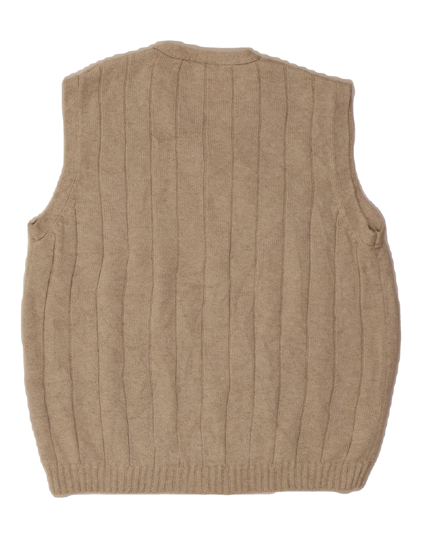 NAUTICA Mens Vest Tank Top Medium Beige Linen Vintage Nautica and Second-Hand Nautica from Messina Hembry
