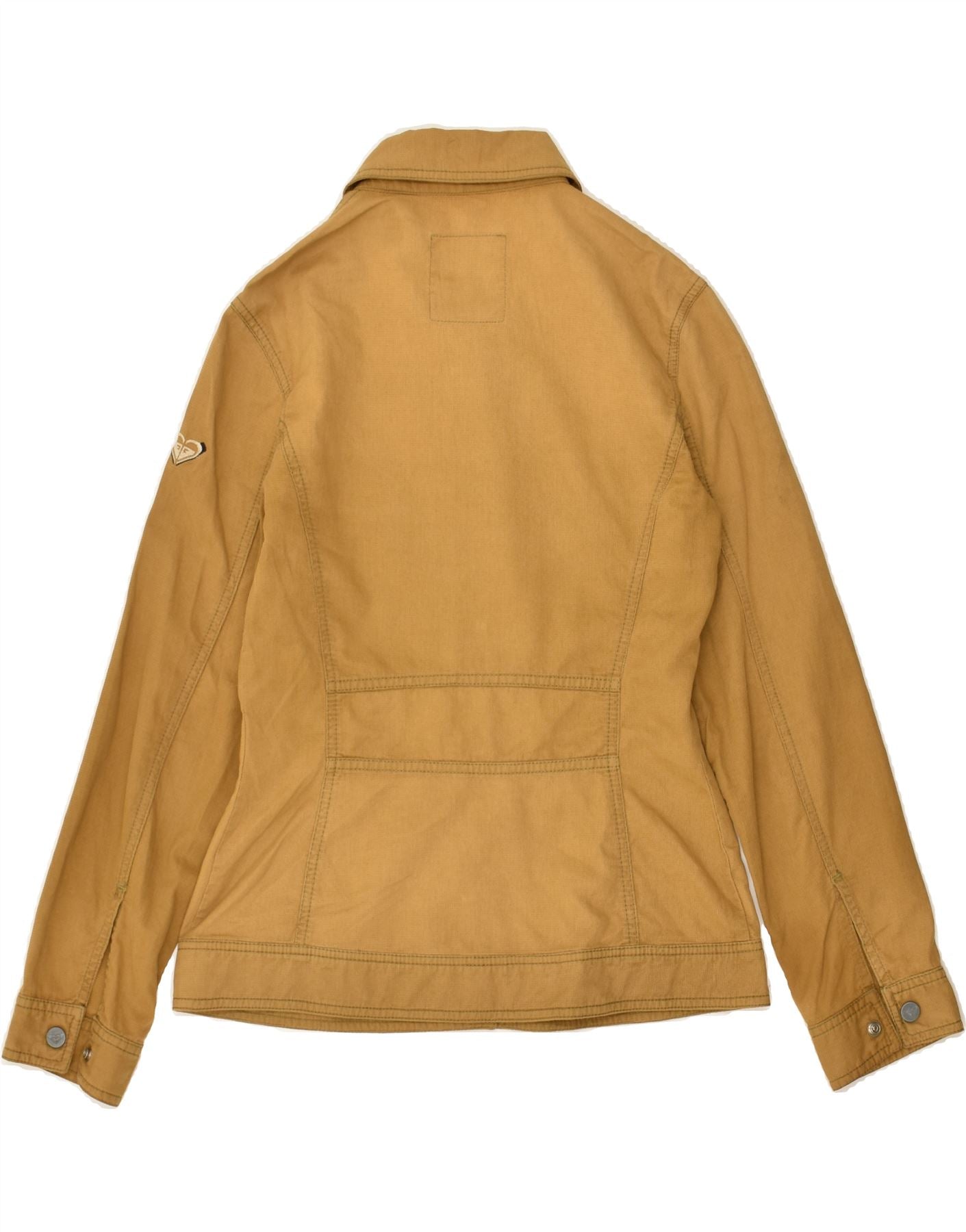 QUIKSILVER Womens Utility Jacket US 2 XS Brown Cotton | Vintage Quiksilver | Thrift | Second-Hand Quiksilver | Used Clothing | Messina Hembry