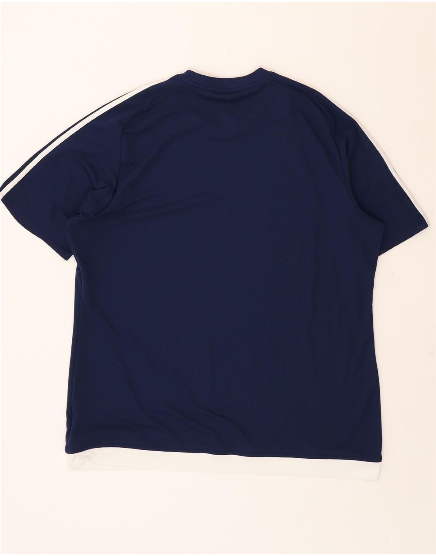ADIDAS Womens Climalite T-Shirt Top UK 18 XL Navy Blue Polyester Vintage Adidas and Second-Hand Adidas from Messina Hembry