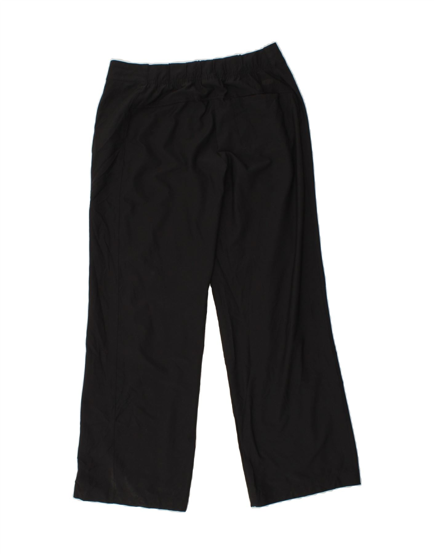 ADIDAS Womens Straight Trousers UK 10 Small W27 L28 Black Polyester Vintage Adidas and Second-Hand Adidas from Messina Hembry