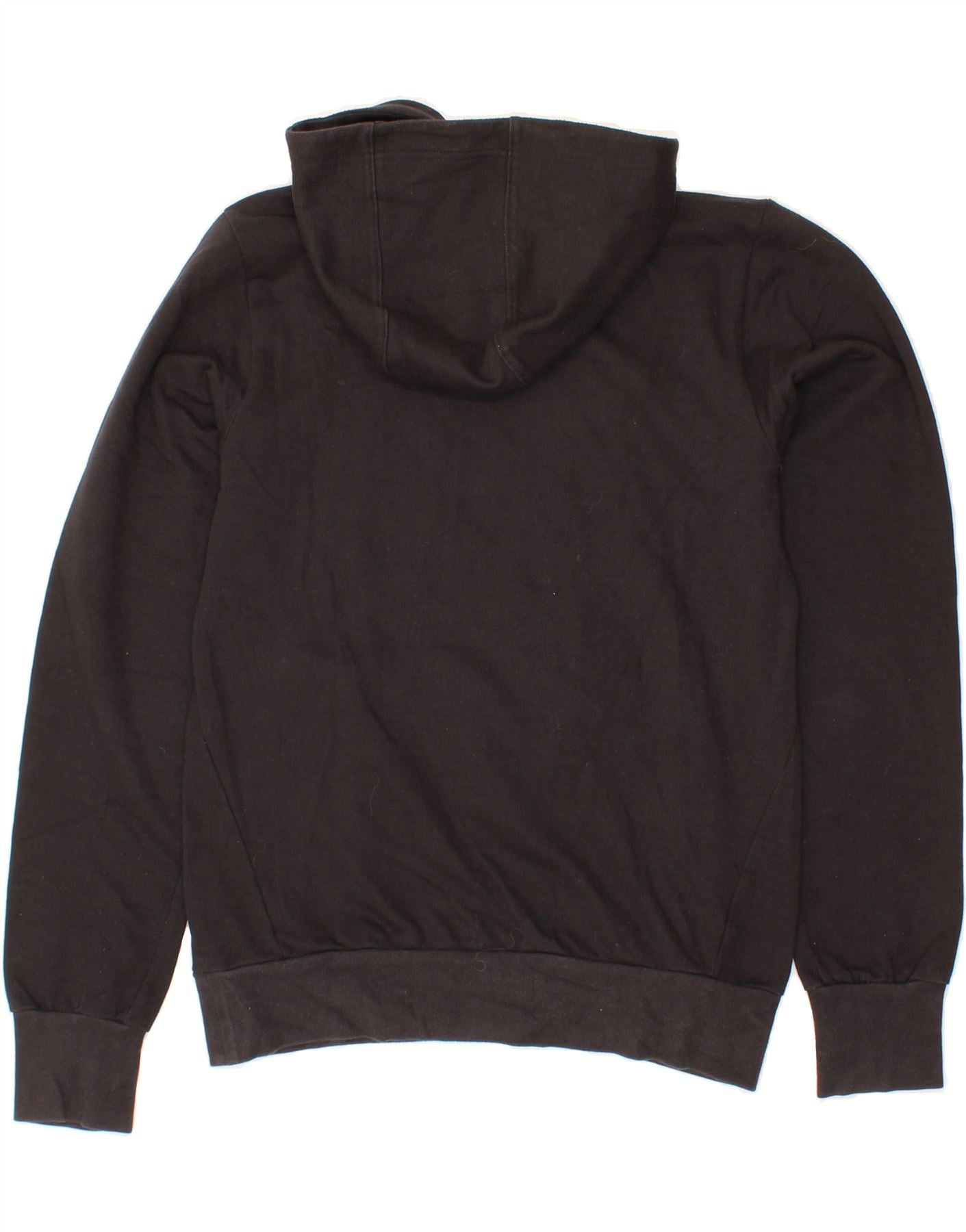 ADIDAS Mens Graphic Hoodie Jumper Small Black Cotton Vintage Adidas and Second-Hand Adidas from Messina Hembry