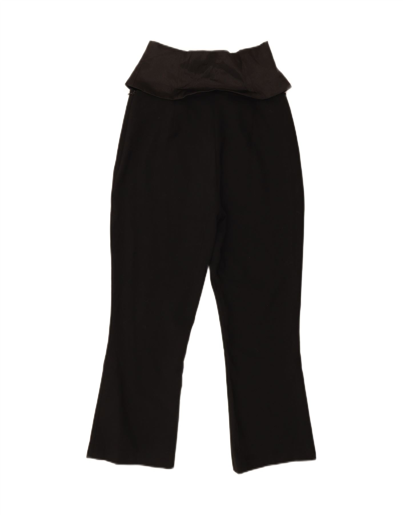 DOLCE & GABBANA Womens Straight Casual Trousers IT 42 Medium W28 L23 Black Vintage Dolce & Gabbana and Second-Hand Dolce & Gabbana from Messina Hembry