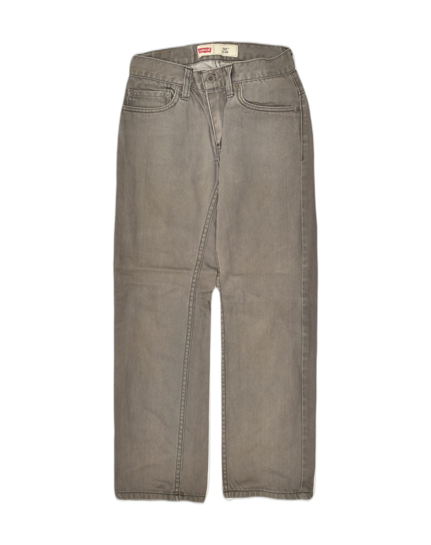 LEVI'S Boys 511 Slim Jeans 11-12 Years W26 L26 Grey Cotton | Vintage Levi's | Thrift | Second-Hand Levi's | Used Clothing | Messina Hembry