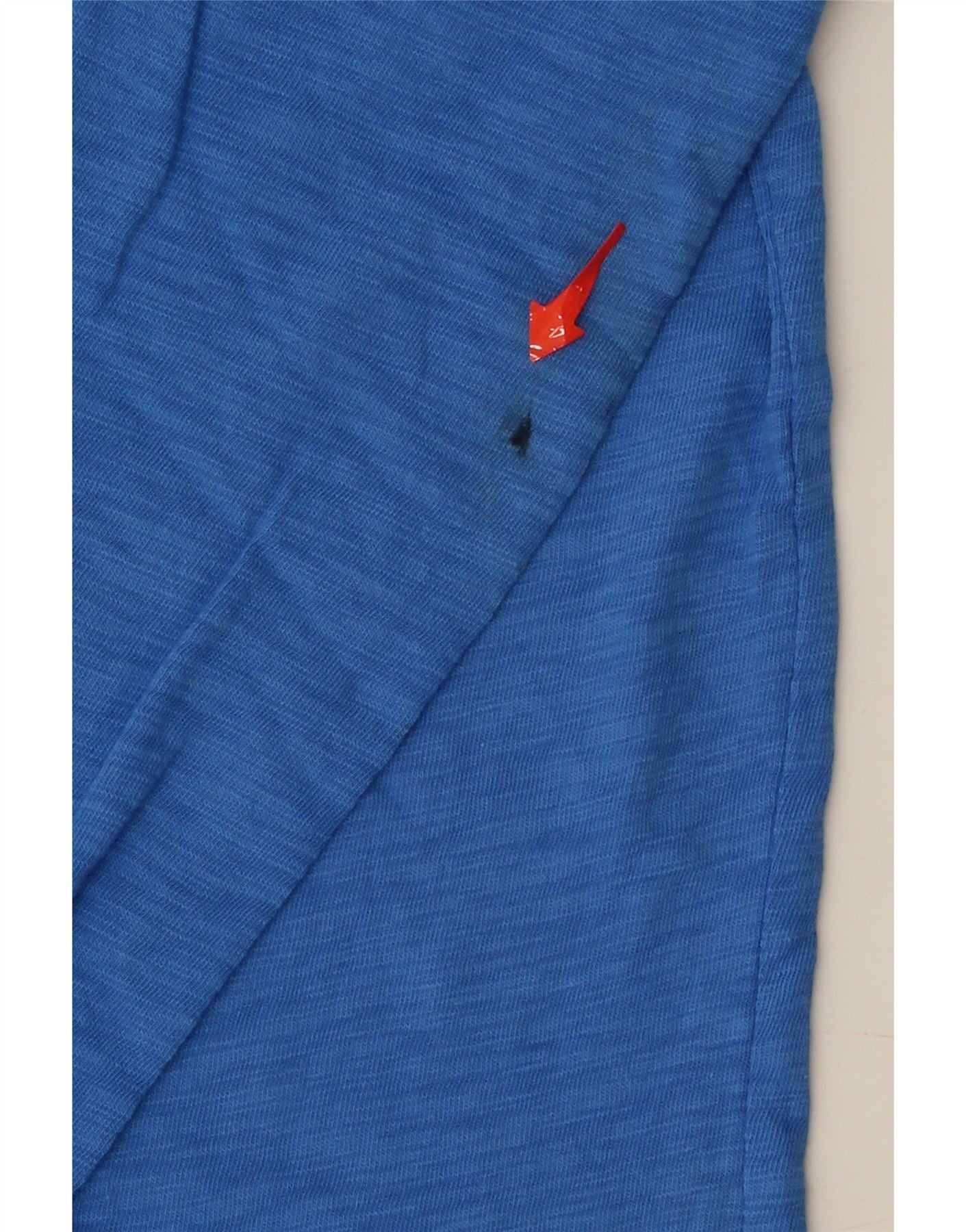 J. CREW Womens Girlfriend Top Long Sleeve UK 12 Medium Blue Flecked Cotton Vintage J. Crew and Second-Hand J. Crew from Messina Hembry