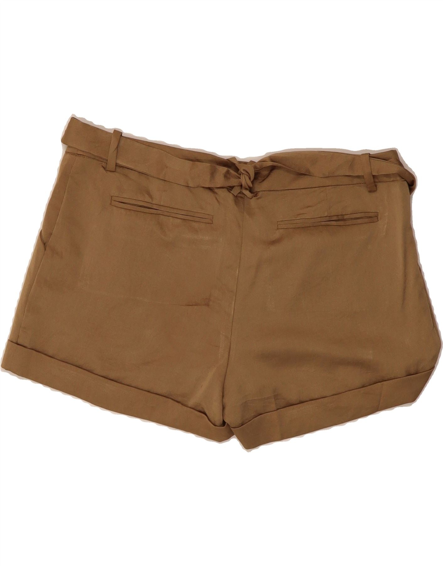 MOSSIMO Womens Pegged Chino Shorts US 8 Medium W34  Brown Polyester Vintage Mossimo and Second-Hand Mossimo from Messina Hembry