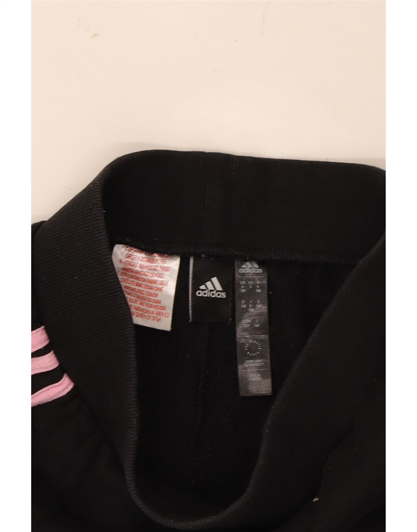 ADIDAS Girls Tracksuit Trousers Joggers 9-10 Years  Black Cotton Vintage Adidas and Second-Hand Adidas from Messina Hembry