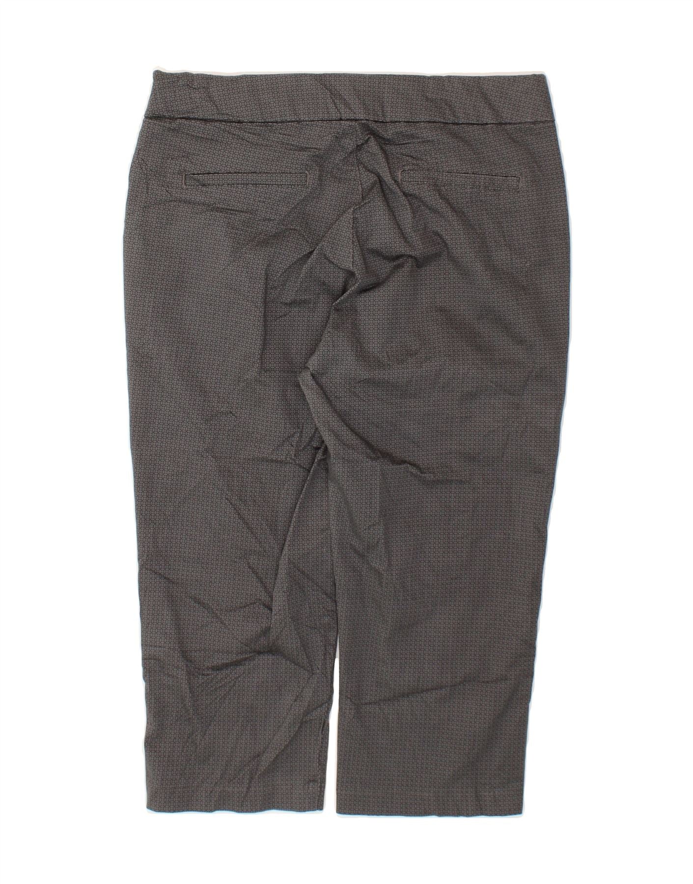 LEE Womens Capri Trousers US 10 Large W32 L20 Grey Check Vintage Lee and Second-Hand Lee from Messina Hembry