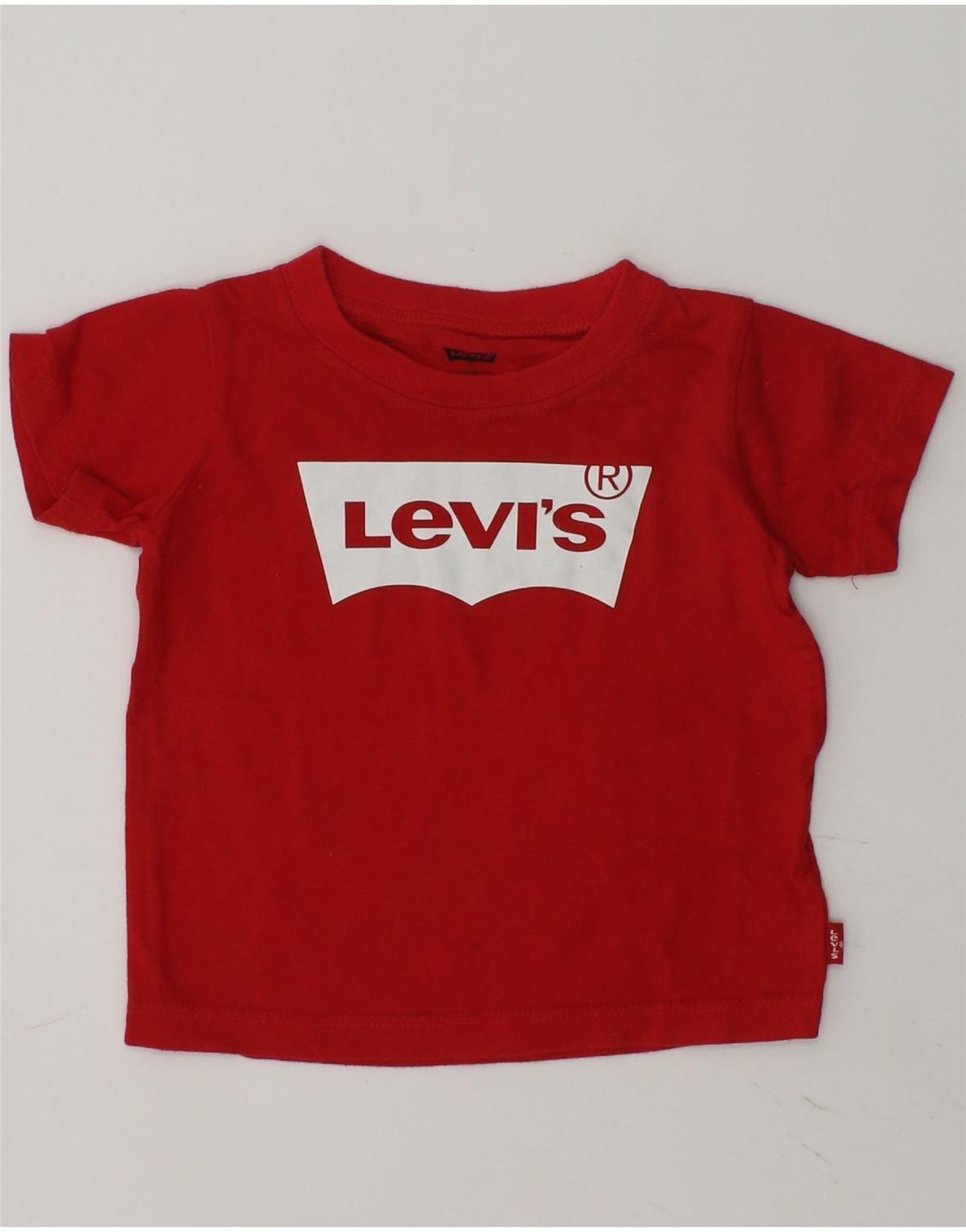 LEVI'S Baby Boys Graphic T-Shirt Top 9-12 Months Red Cotton | Vintage Levi's | Thrift | Second-Hand Levi's | Used Clothing | Messina Hembry