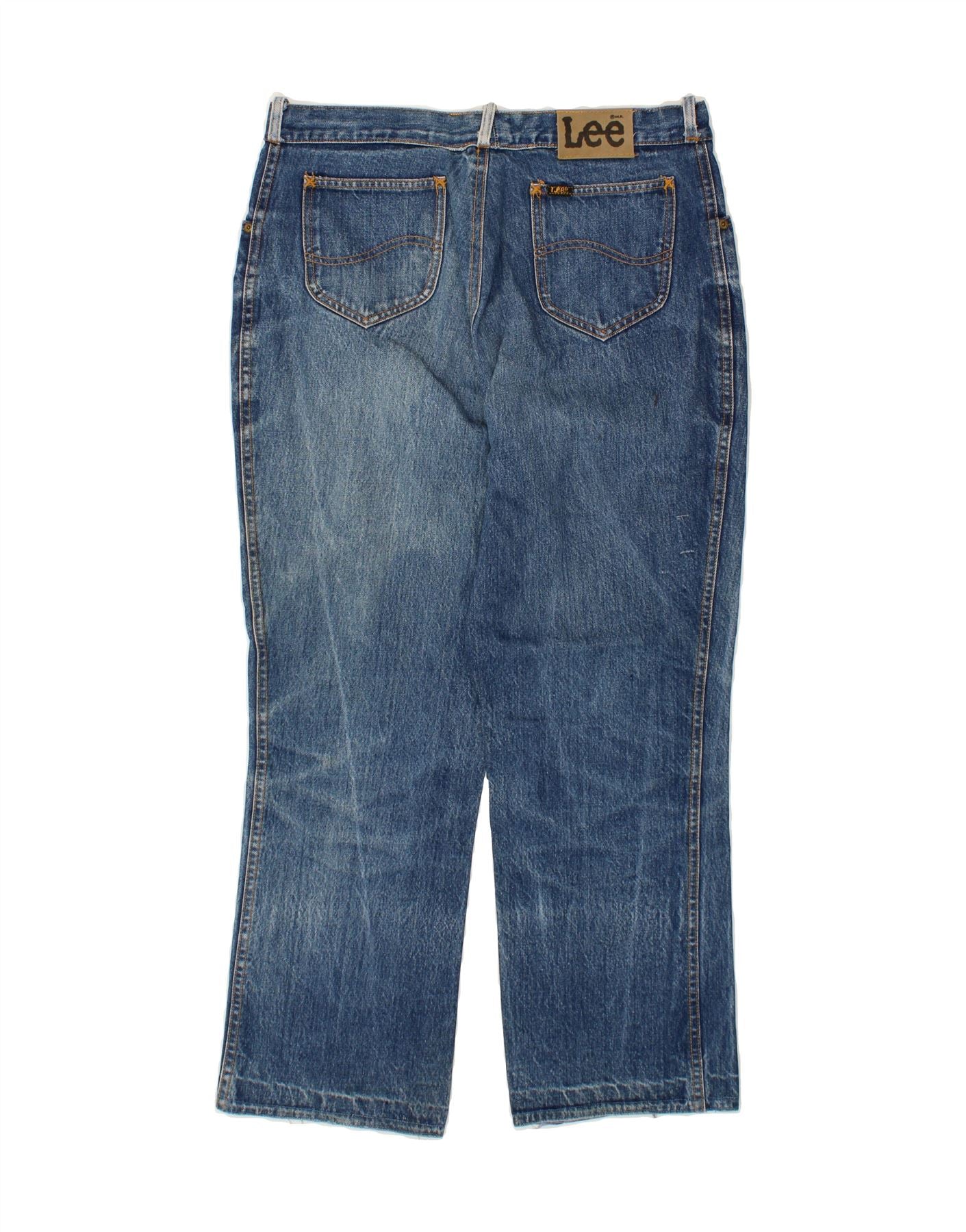 LEE Mens Straight Jeans W34 L28 Blue Cotton Vintage Lee and Second-Hand Lee from Messina Hembry