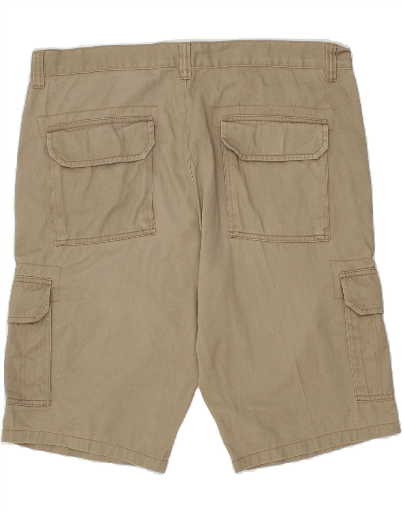 VINTAGE Mens Cargo Shorts W40 XL Beige Cotton Vintage Vintage and Second-Hand Vintage from Messina Hembry