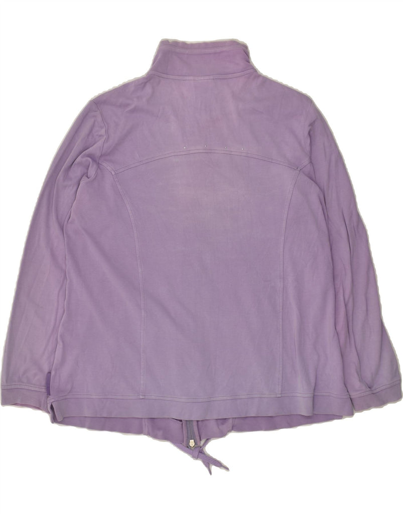 CHAMPION Womens Tracksuit Top Jacket UK 16 Large Purple | Vintage Champion | Thrift | Second-Hand Champion | Used Clothing | Messina Hembry 