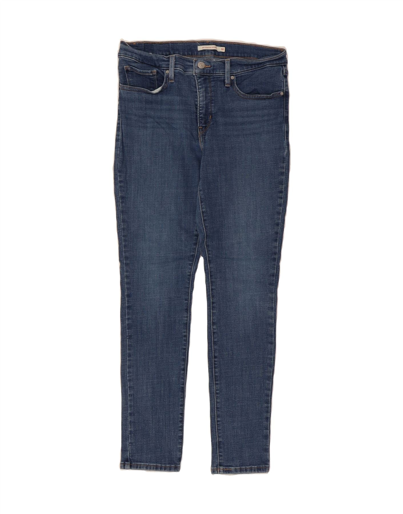 LEVI'S Womens 311 Shaping Skinny Jeans W30 L30 Blue Cotton Vintage Levi's and Second-Hand Levi's from Messina Hembry