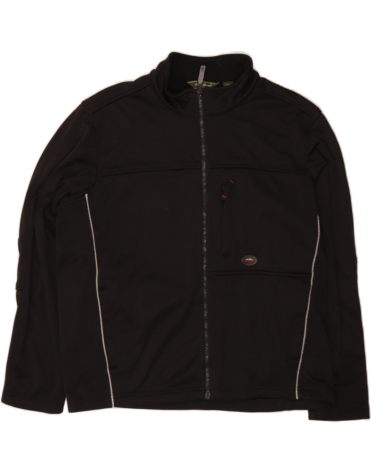 EDDIE BAUER Mens Tracksuit Top Jacket XL Black Polyester Vintage Eddie Bauer and Second-Hand Eddie Bauer from Messina Hembry