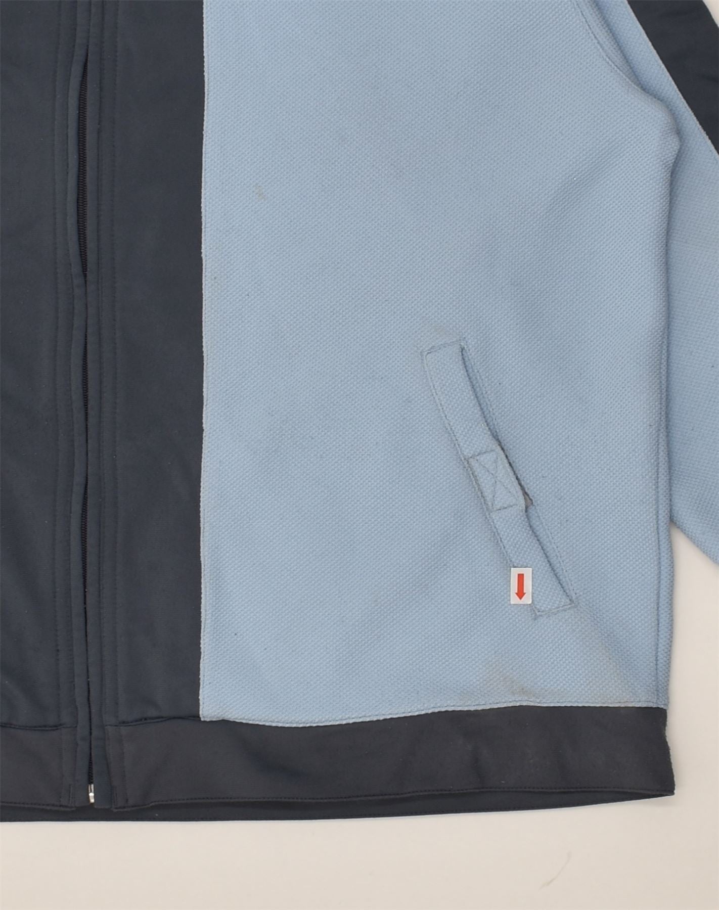 LOTTO Mens Tracksuit Top Jacket Large Blue Colourblock Polyester | Vintage Lotto | Thrift | Second-Hand Lotto | Used Clothing | Messina Hembry