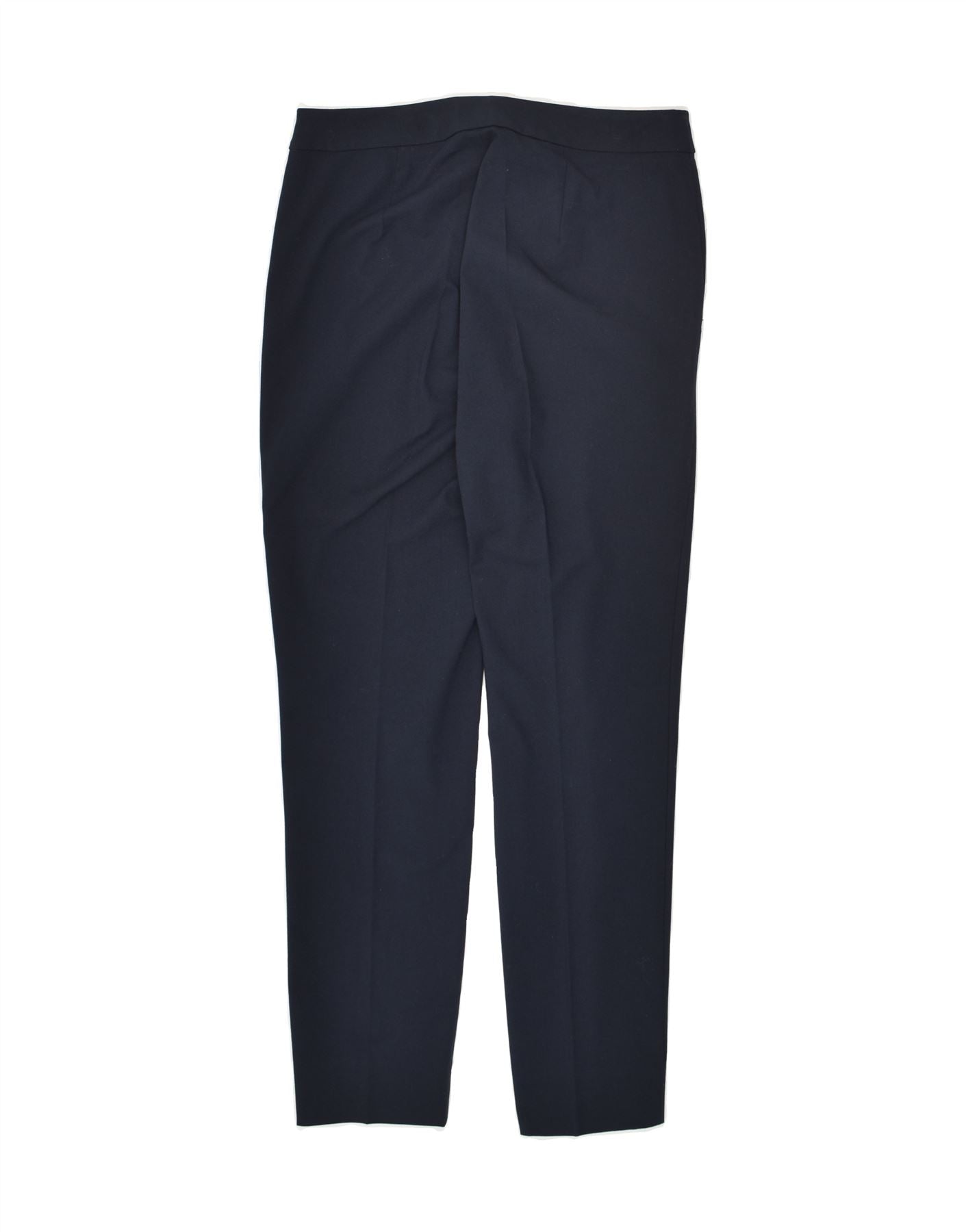 MAX&CO. Womens Slim Suit Trousers UK 4 XS W27 L27  Navy Blue Polyester | Vintage Max&Co. | Thrift | Second-Hand Max&Co. | Used Clothing | Messina Hembry