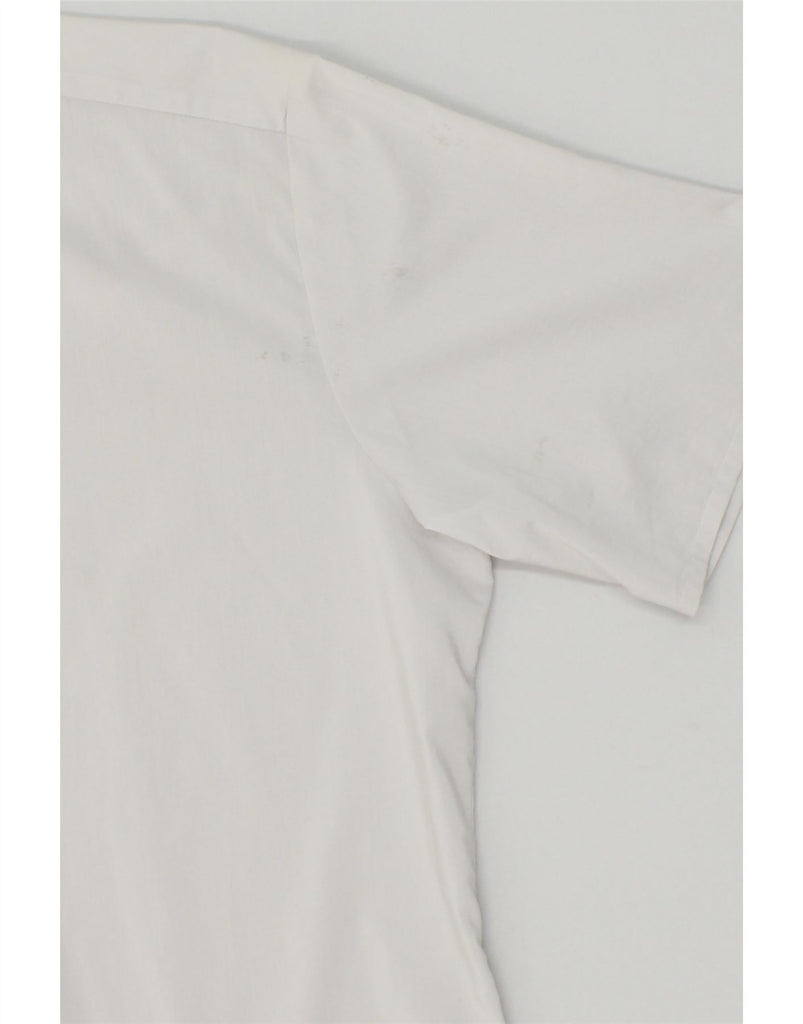 HUGO BOSS Mens Short Sleeve Shirt Size 15 1/2 40 Medium Grey Cotton | Vintage Hugo Boss | Thrift | Second-Hand Hugo Boss | Used Clothing | Messina Hembry 