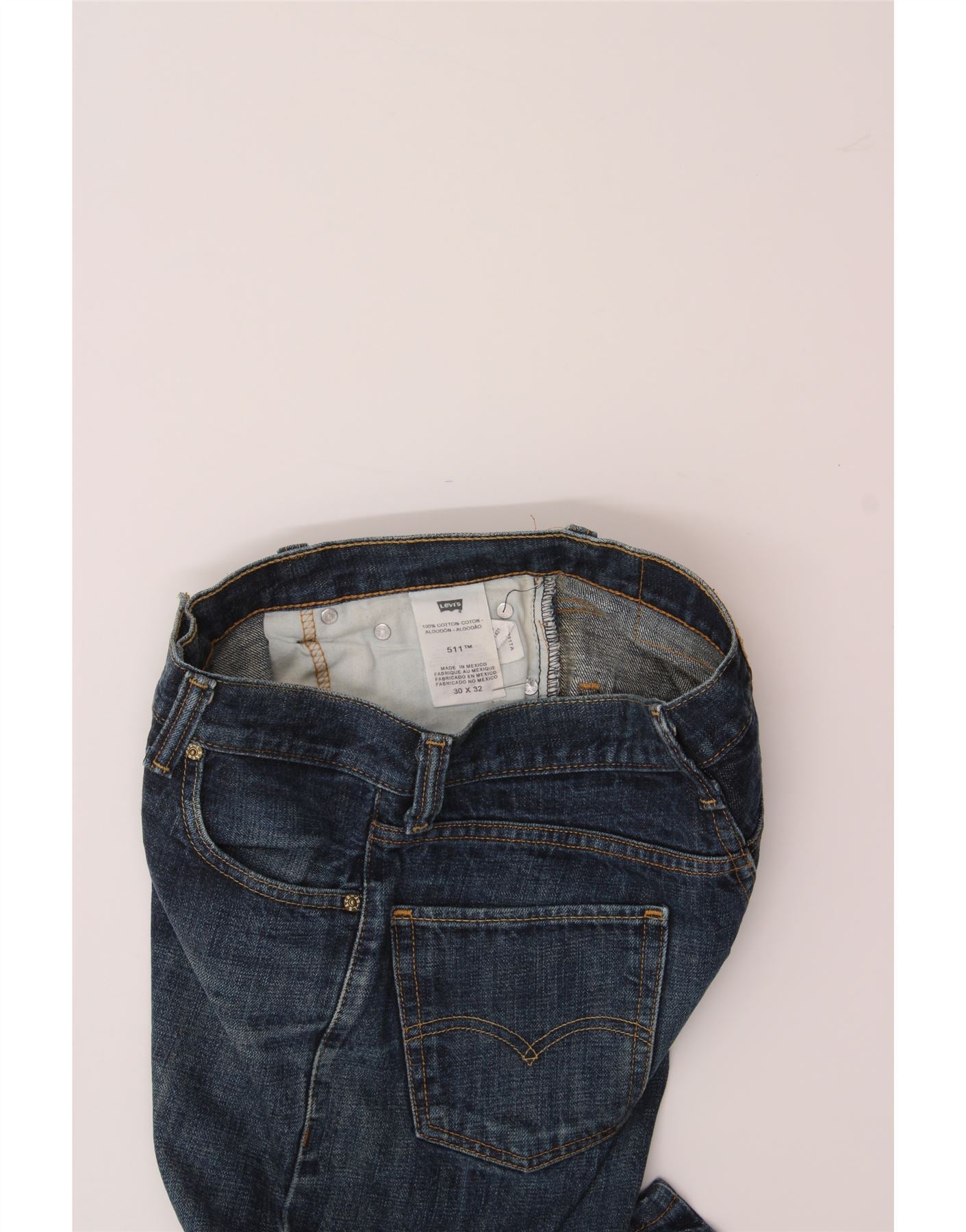 LEVI'S Mens 511 Slim Jeans W30 L32 Blue Cotton Vintage Levi's and Second-Hand Levi's from Messina Hembry