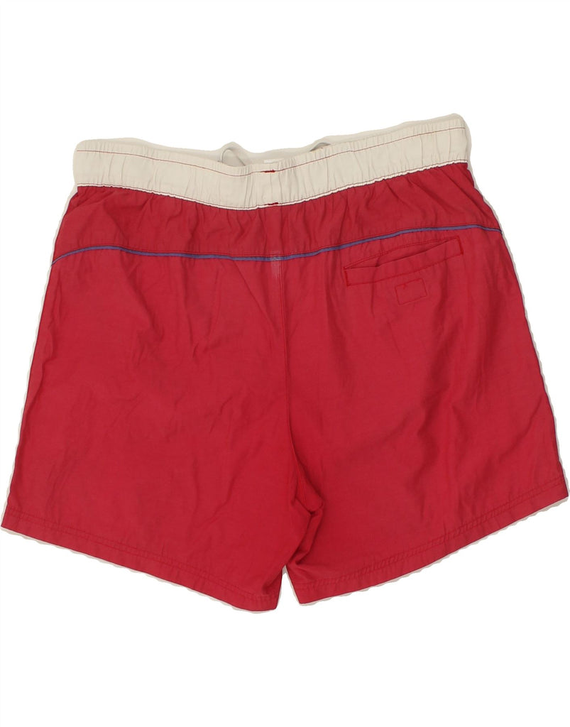 FILA Mens Graphic Swimming Shorts 2XS Red Colourblock | Vintage Fila | Thrift | Second-Hand Fila | Used Clothing | Messina Hembry 