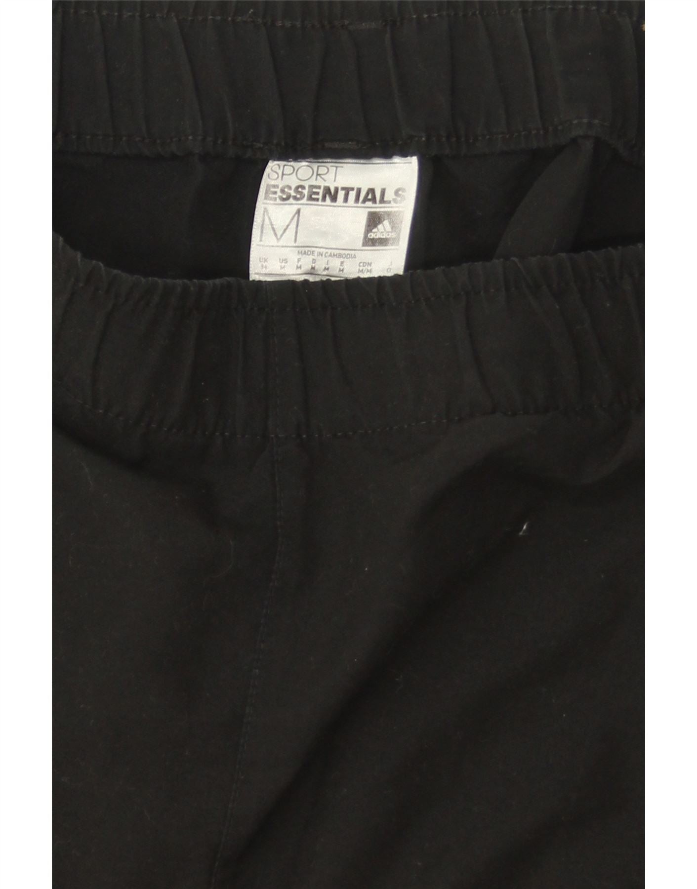 ADIDAS Mens Tracksuit Trousers Medium Black Polyester Vintage Adidas and Second-Hand Adidas from Messina Hembry